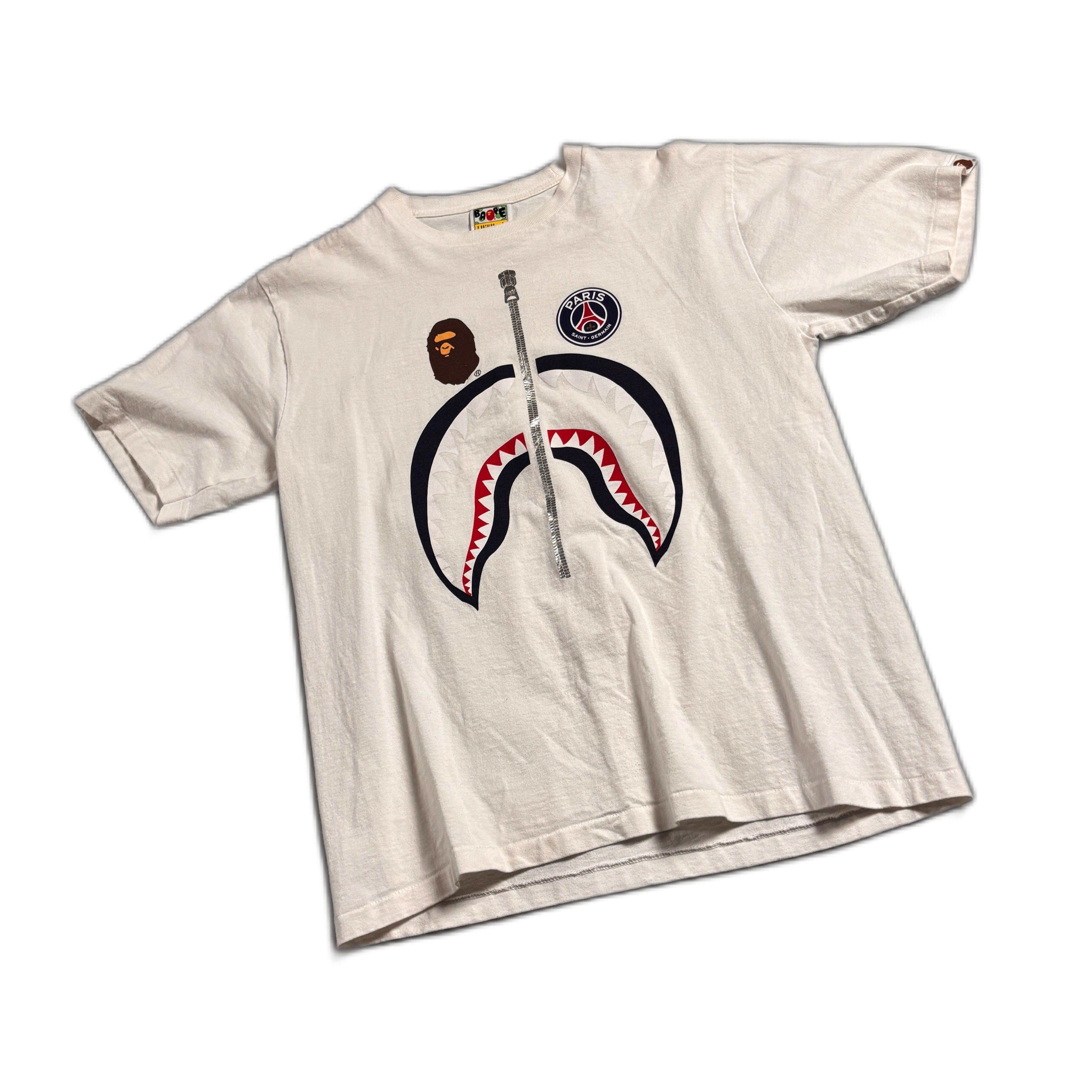 White A Bathing Ape (BAPE) x PSG Tee - L