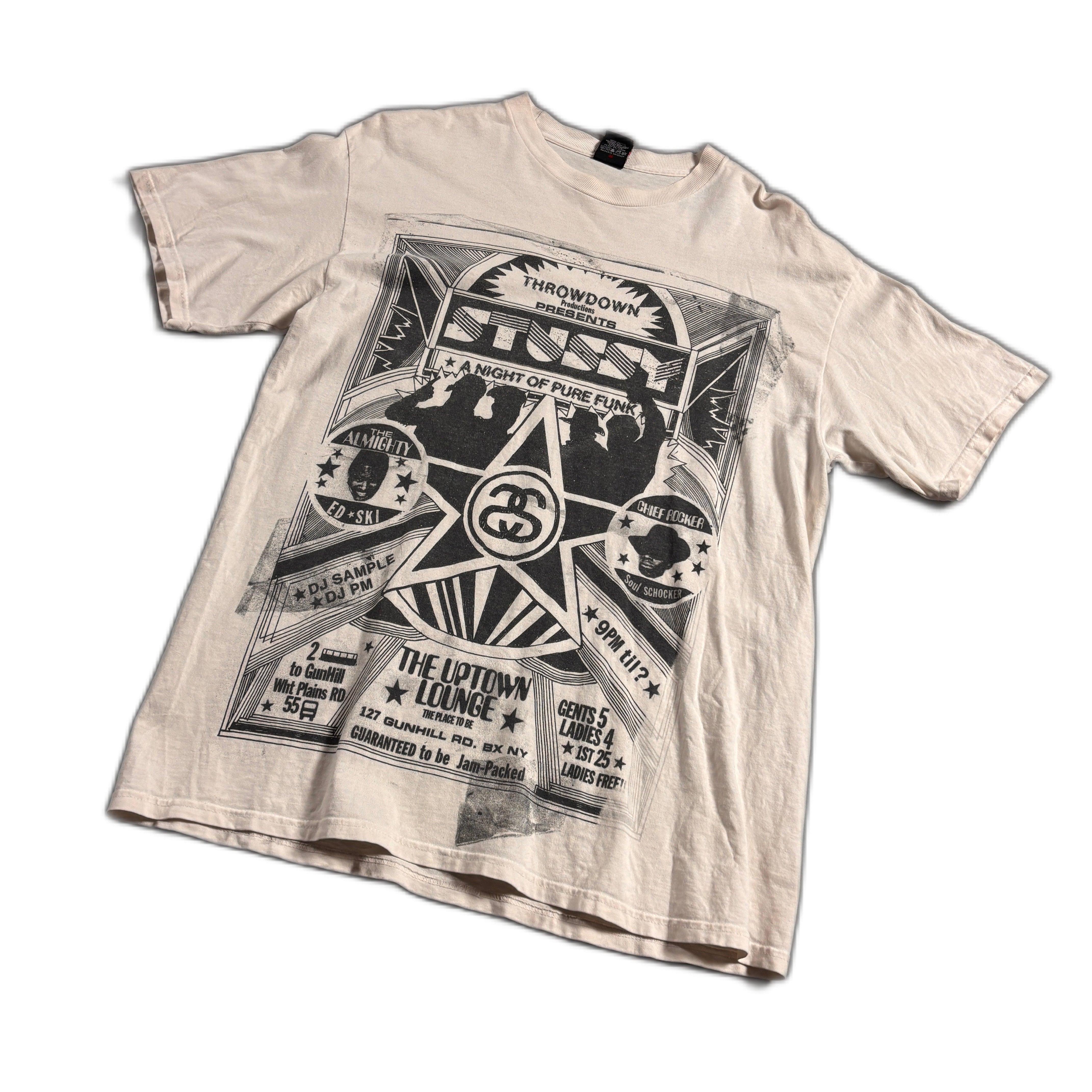 White Stussy Tee - L