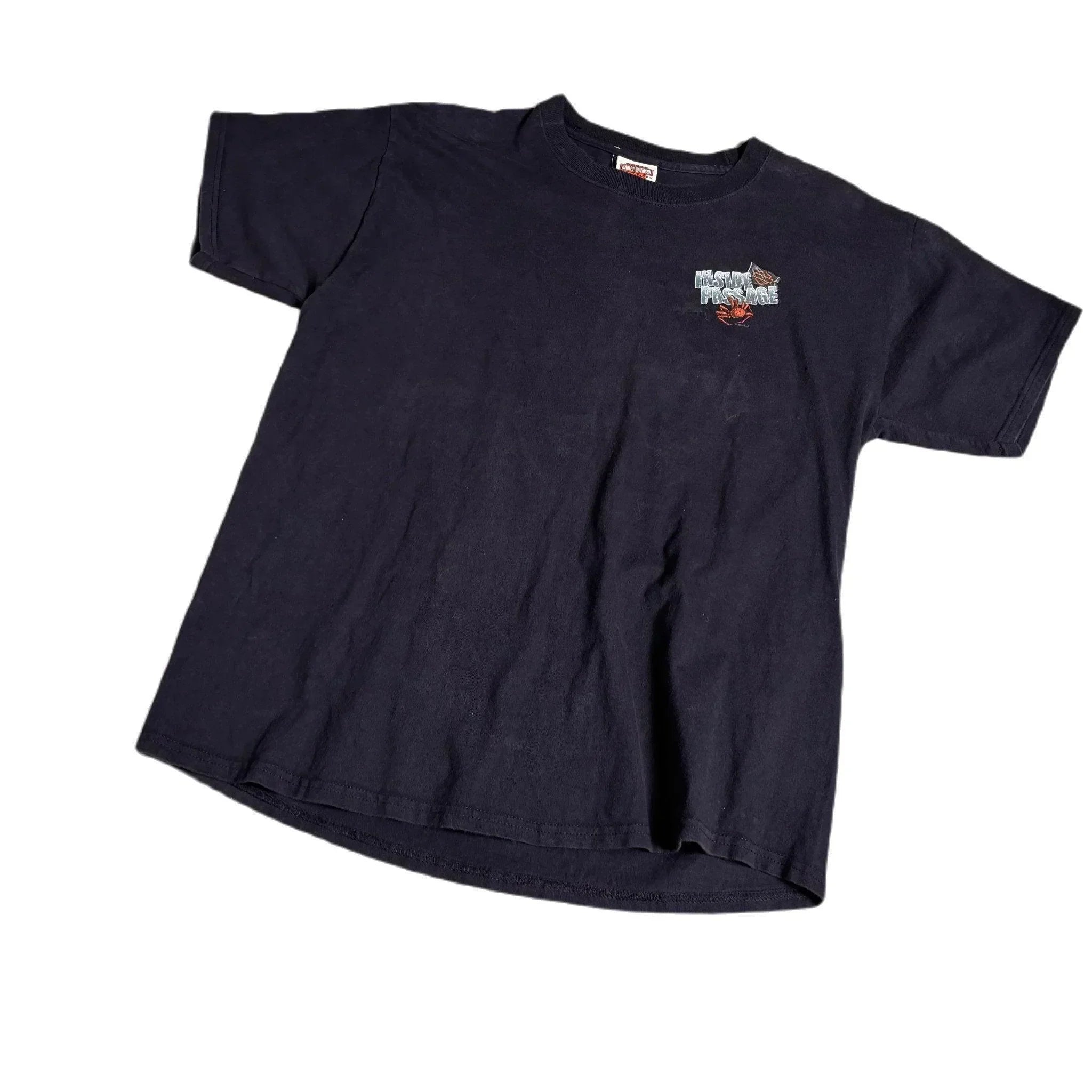 Vintage Black Harley Davidson Tee - L