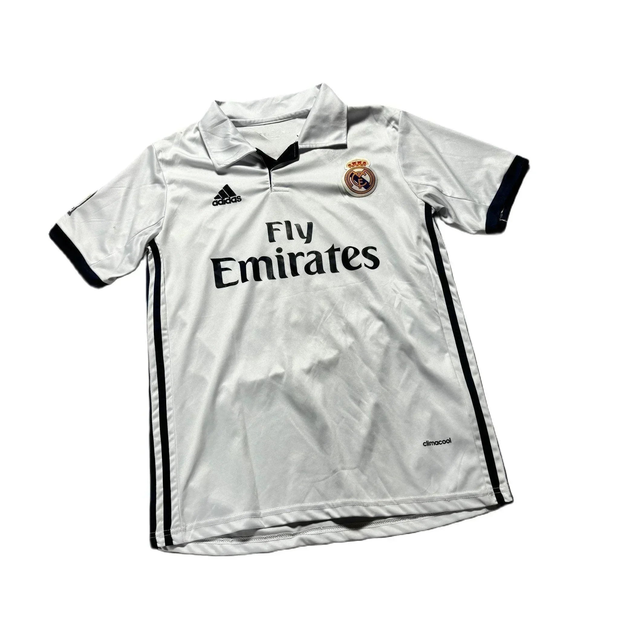 2016 - 17 Real Madrid Home 'Benzema' Shirt - L