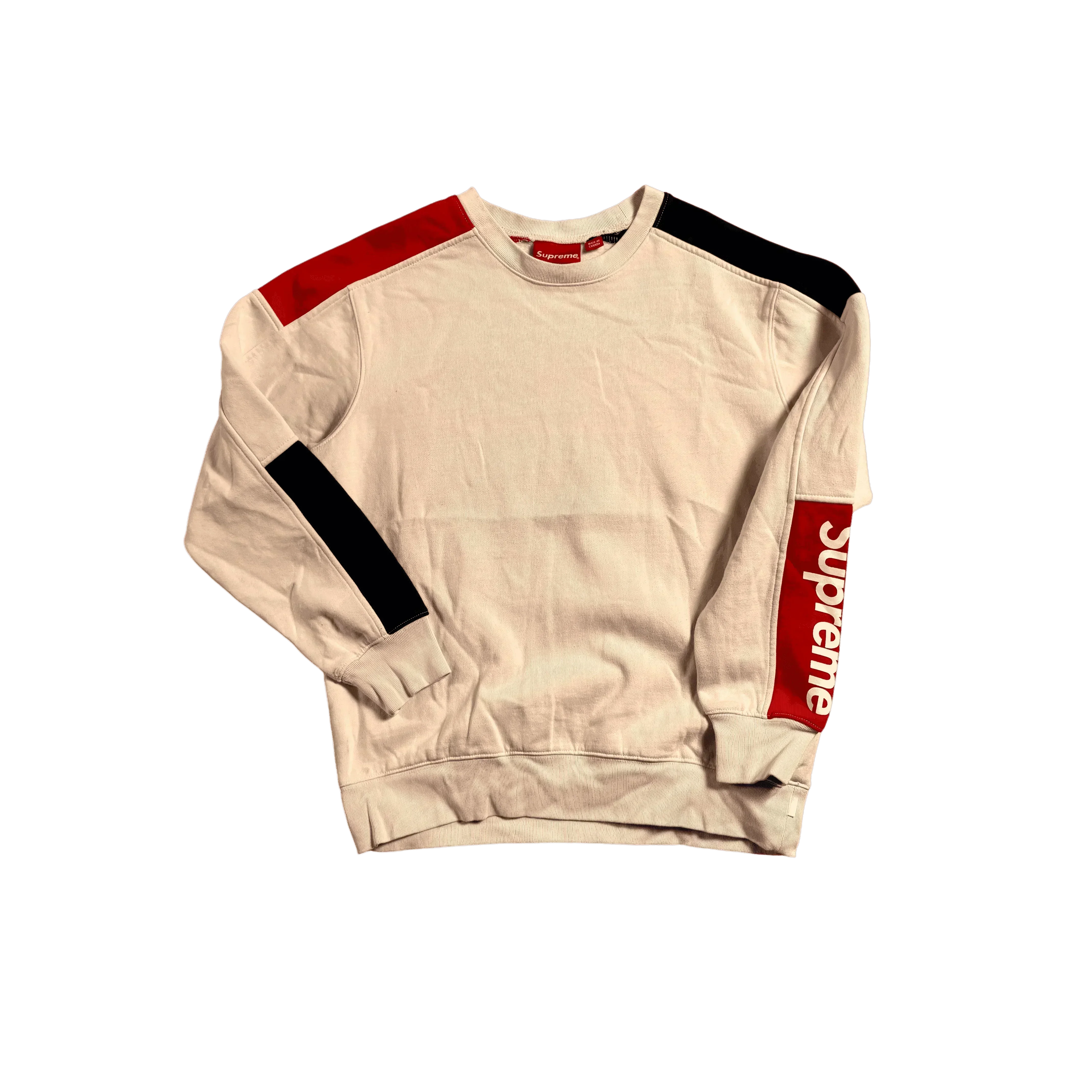 White Supreme Sweatshirt - L