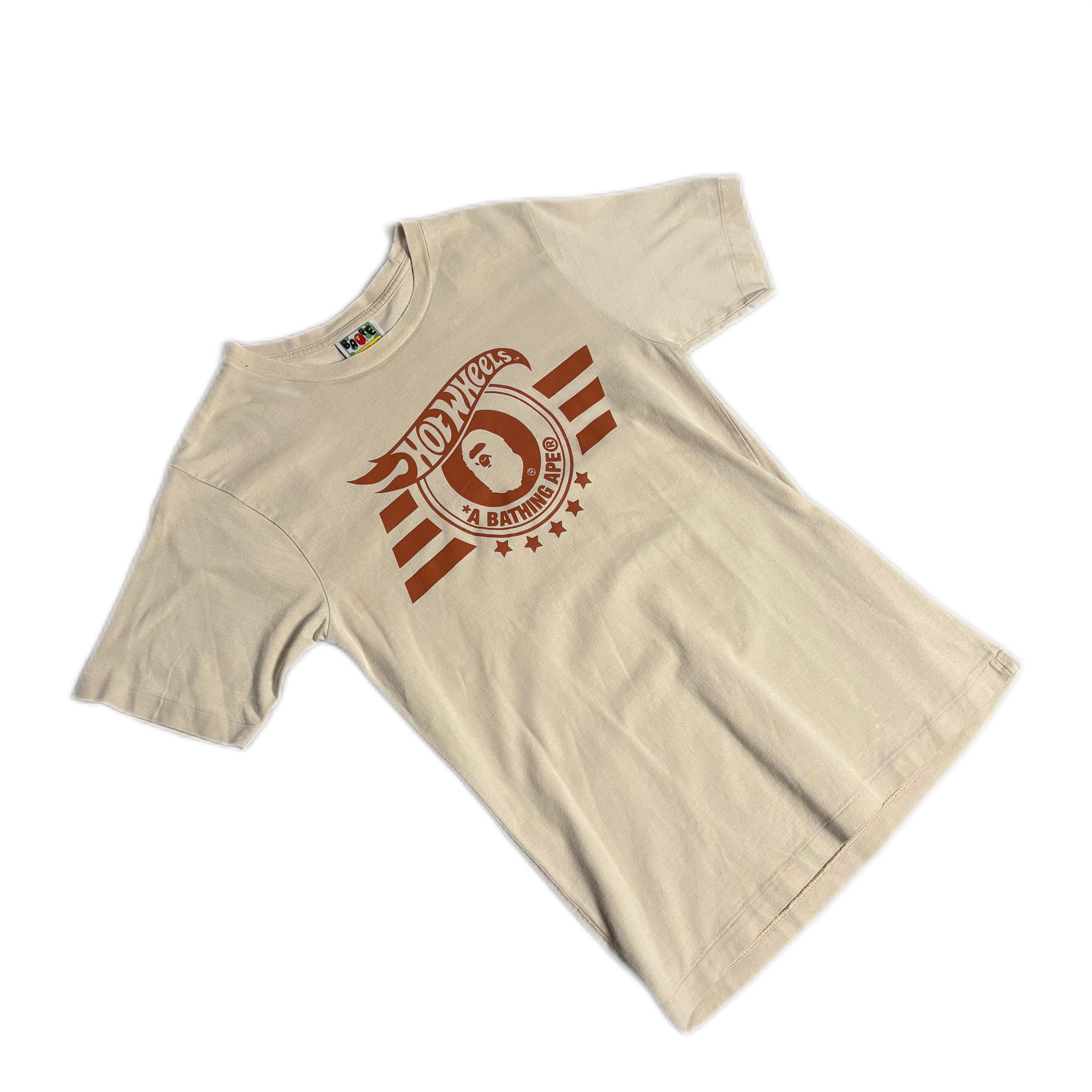 Biege A Bathing Ape (BAPE) x Hot Wheels Tee - S
