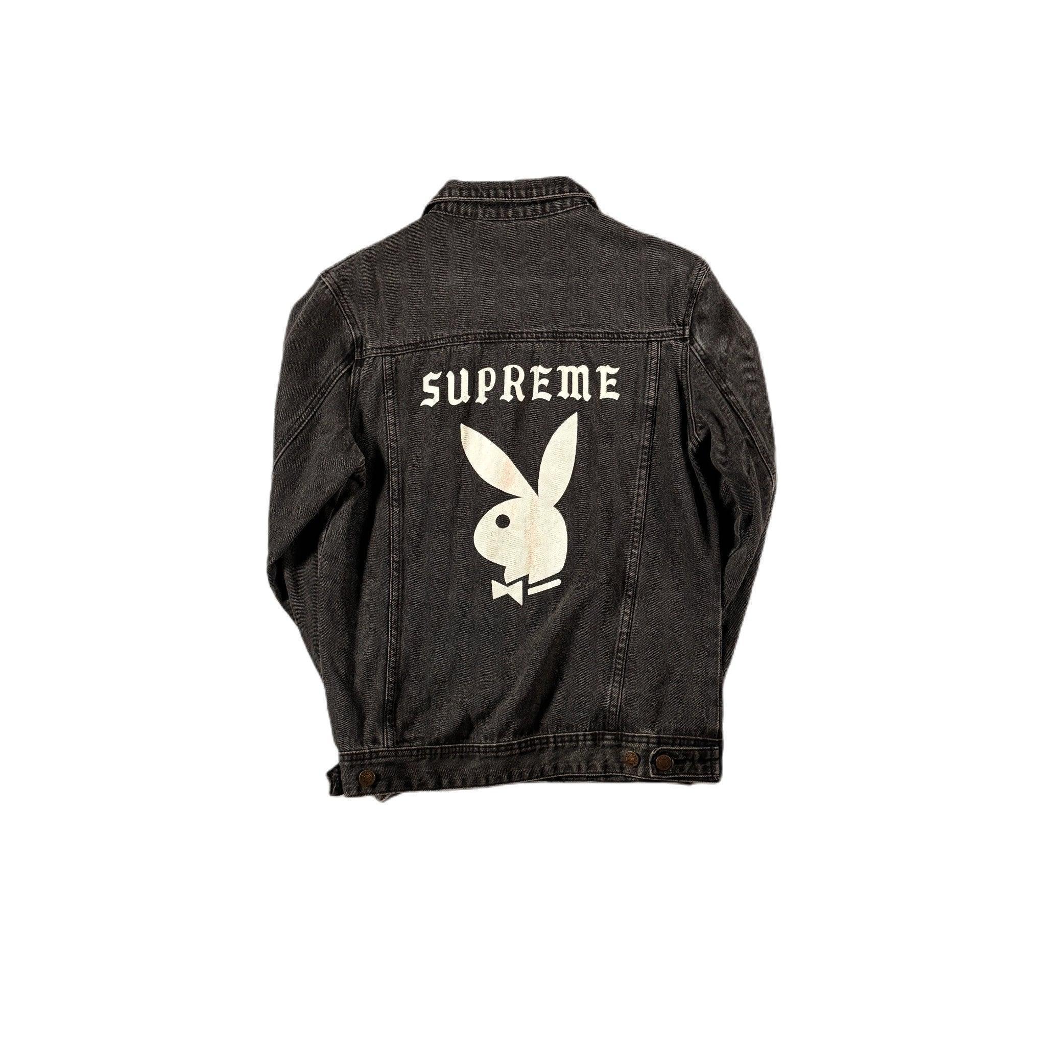 Black Supreme x Playboy Denim Jacket - M