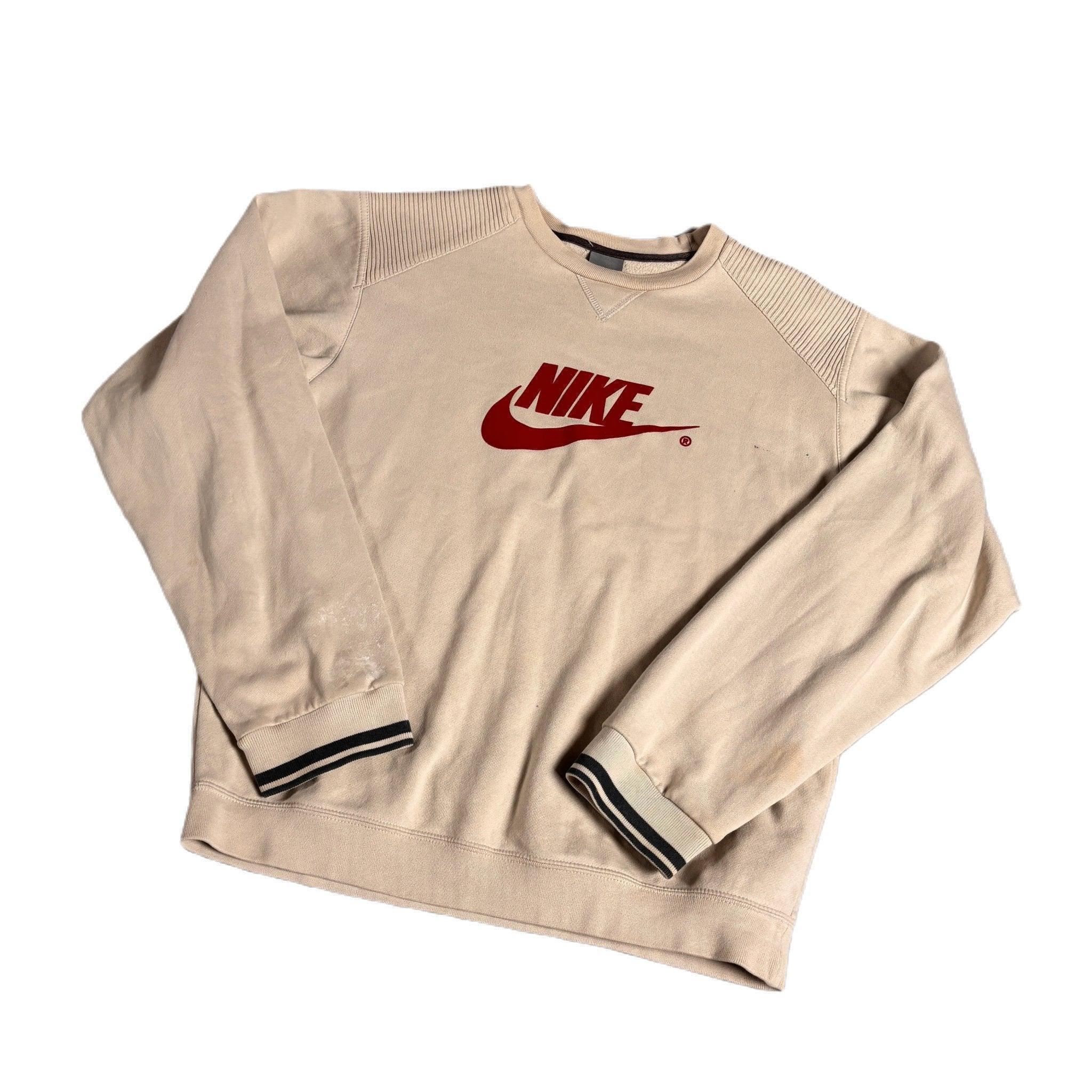 Vintage Beige Nike Sweatshirt - S