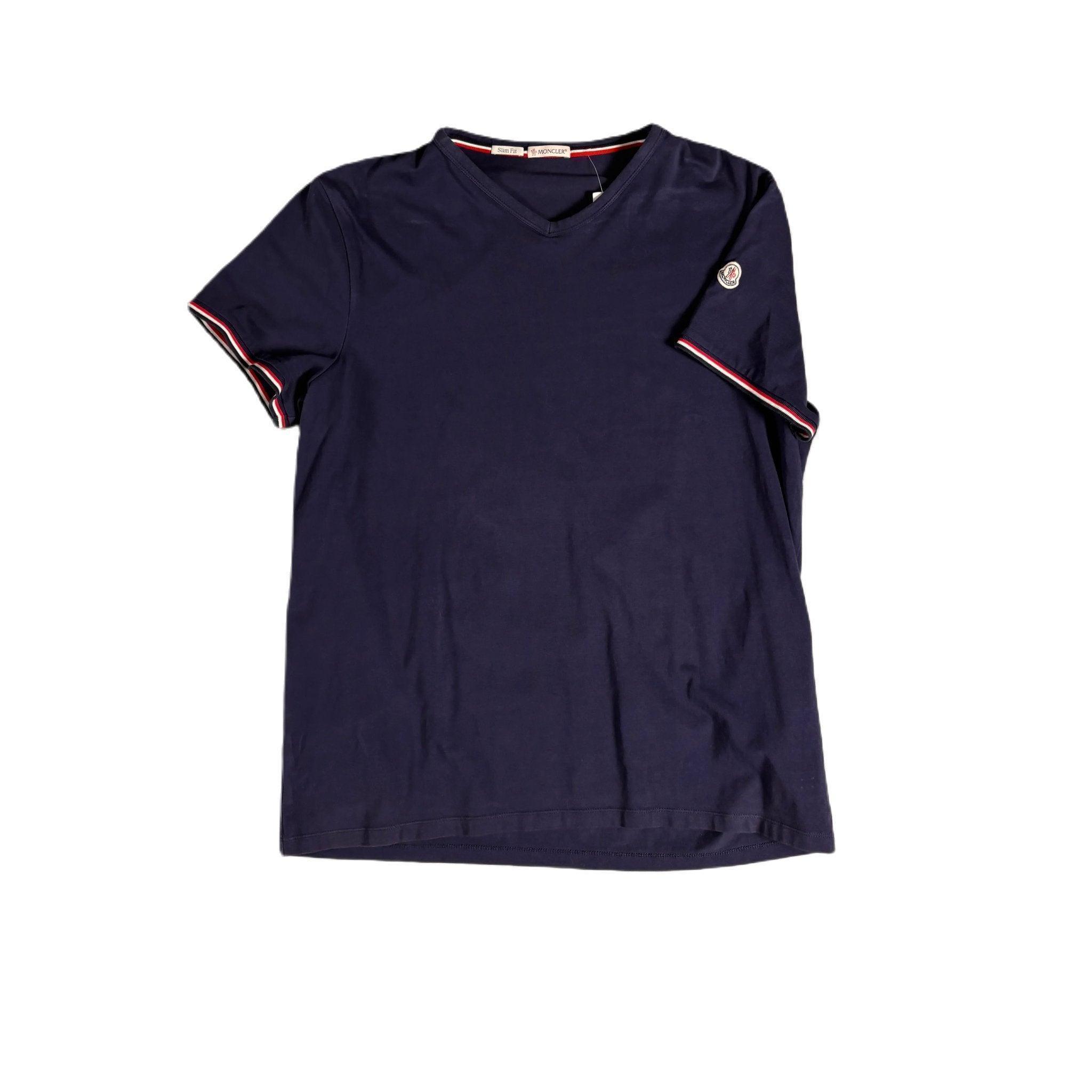 Navy Blue Moncler Tee - L