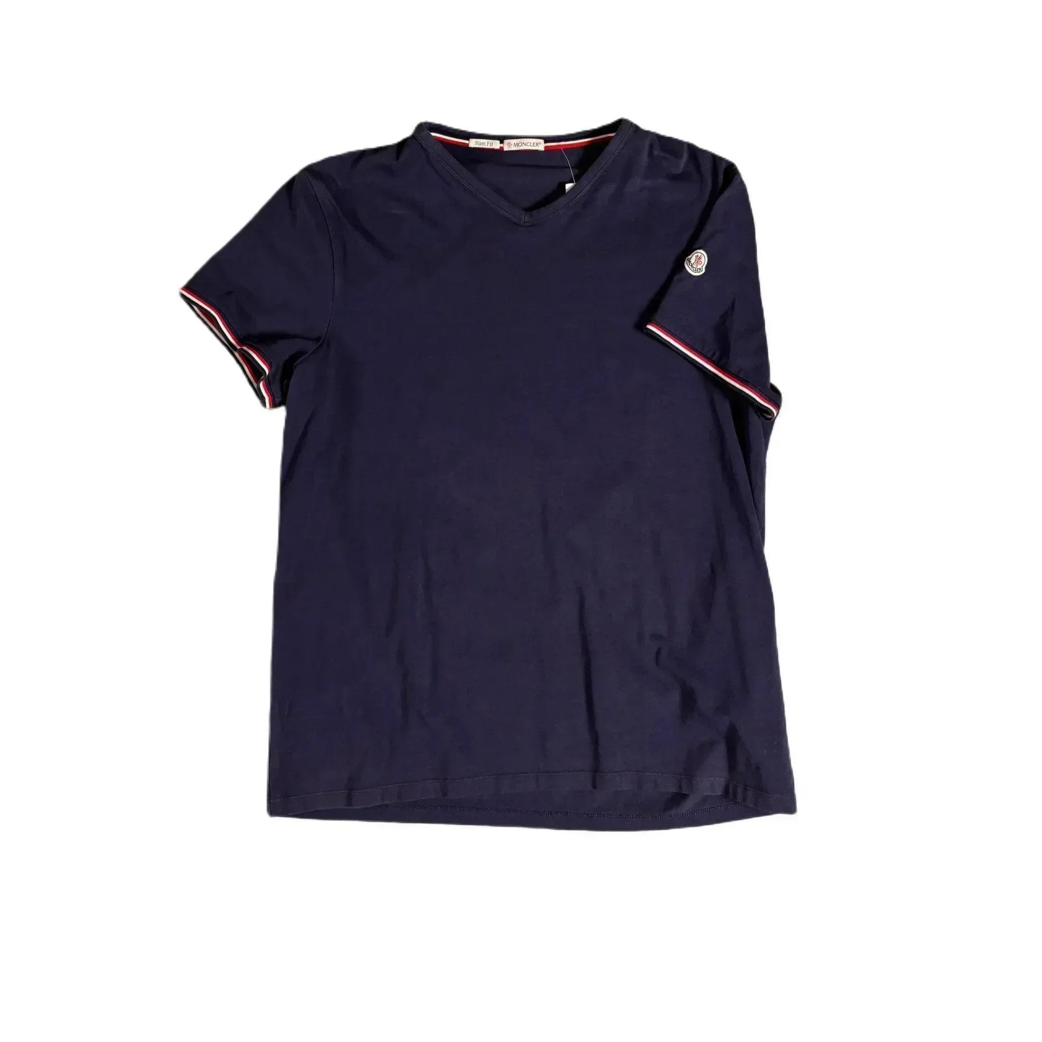 Navy Blue Moncler Tee - L