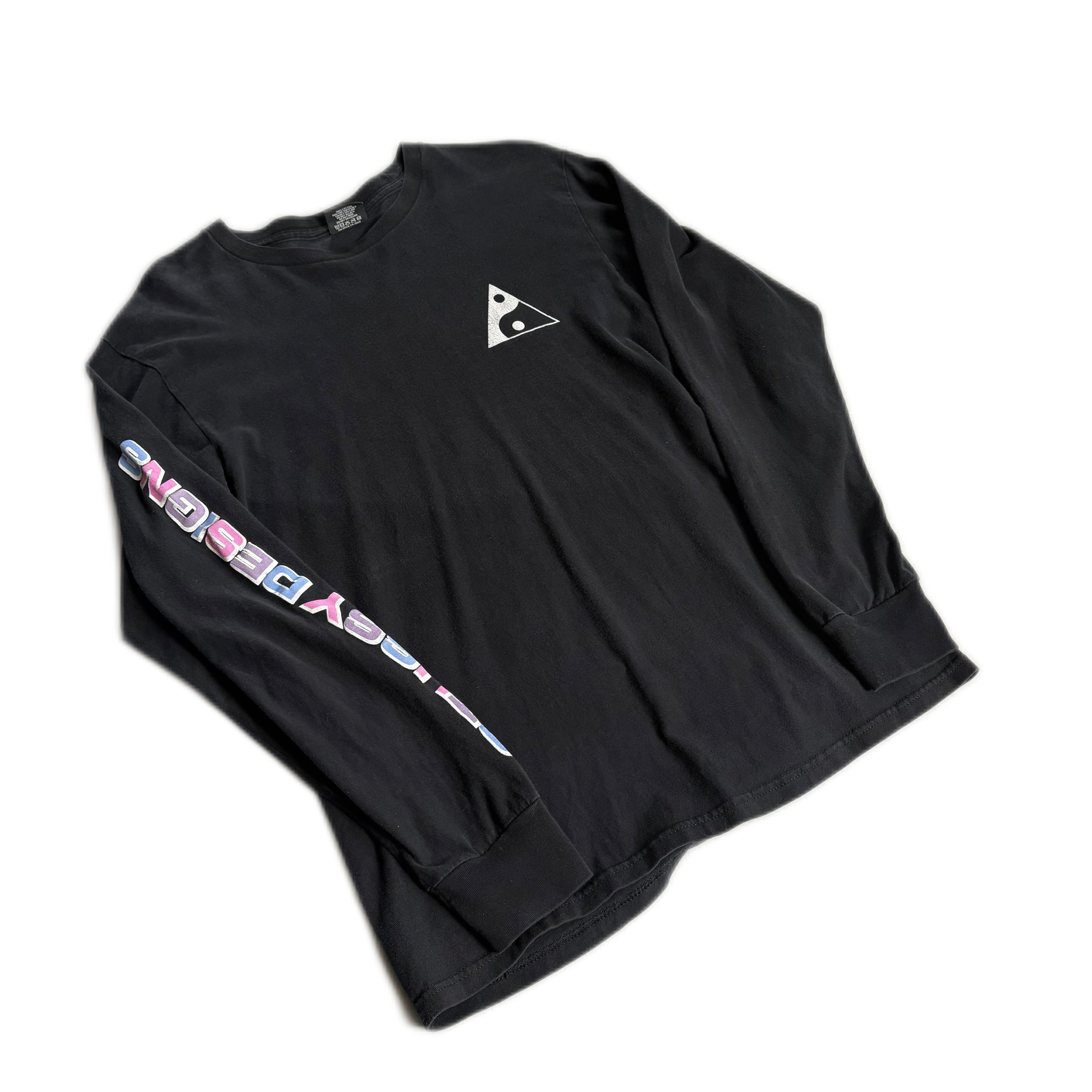 Black Stussy Long Sleeve Tee - M