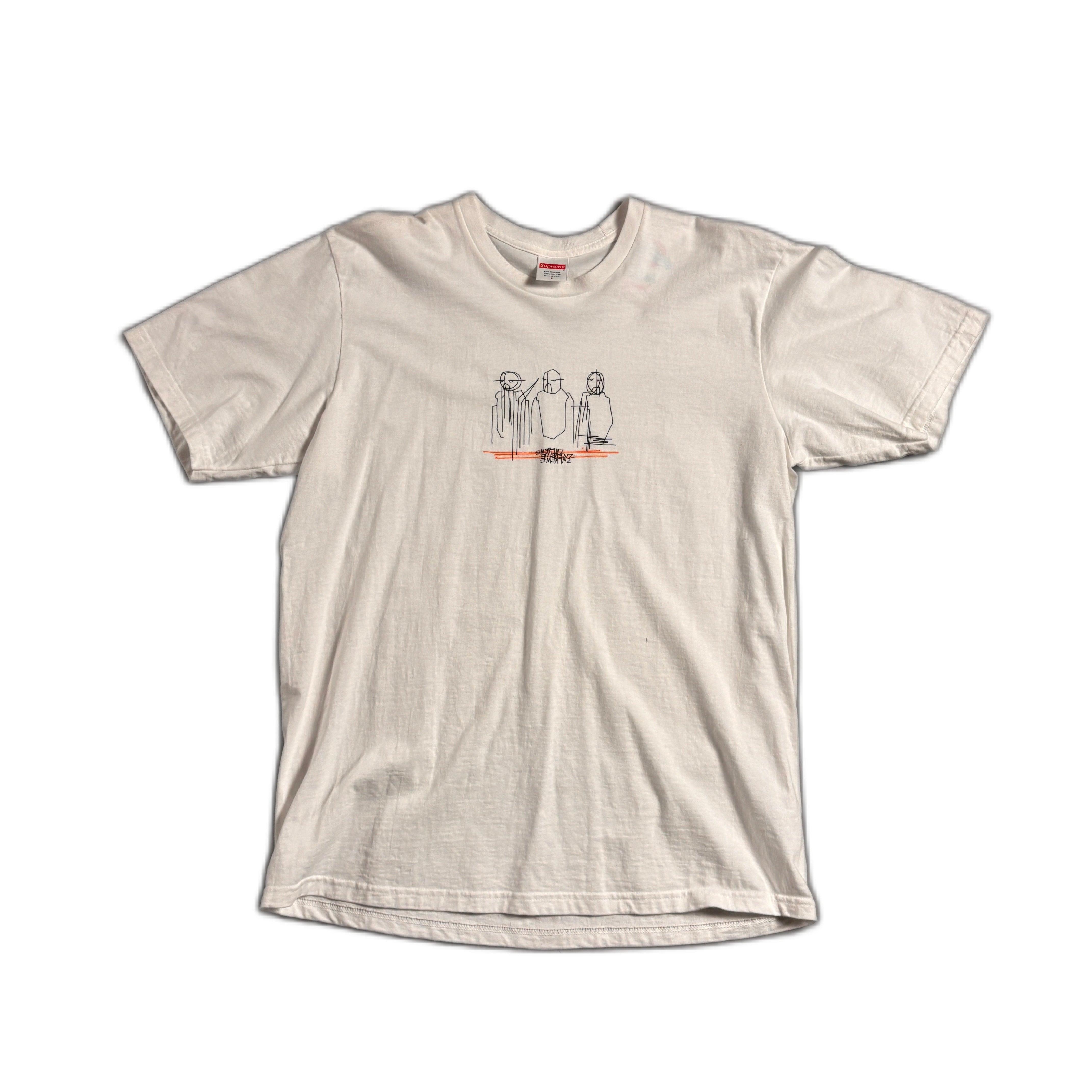 White Supreme Tee - L