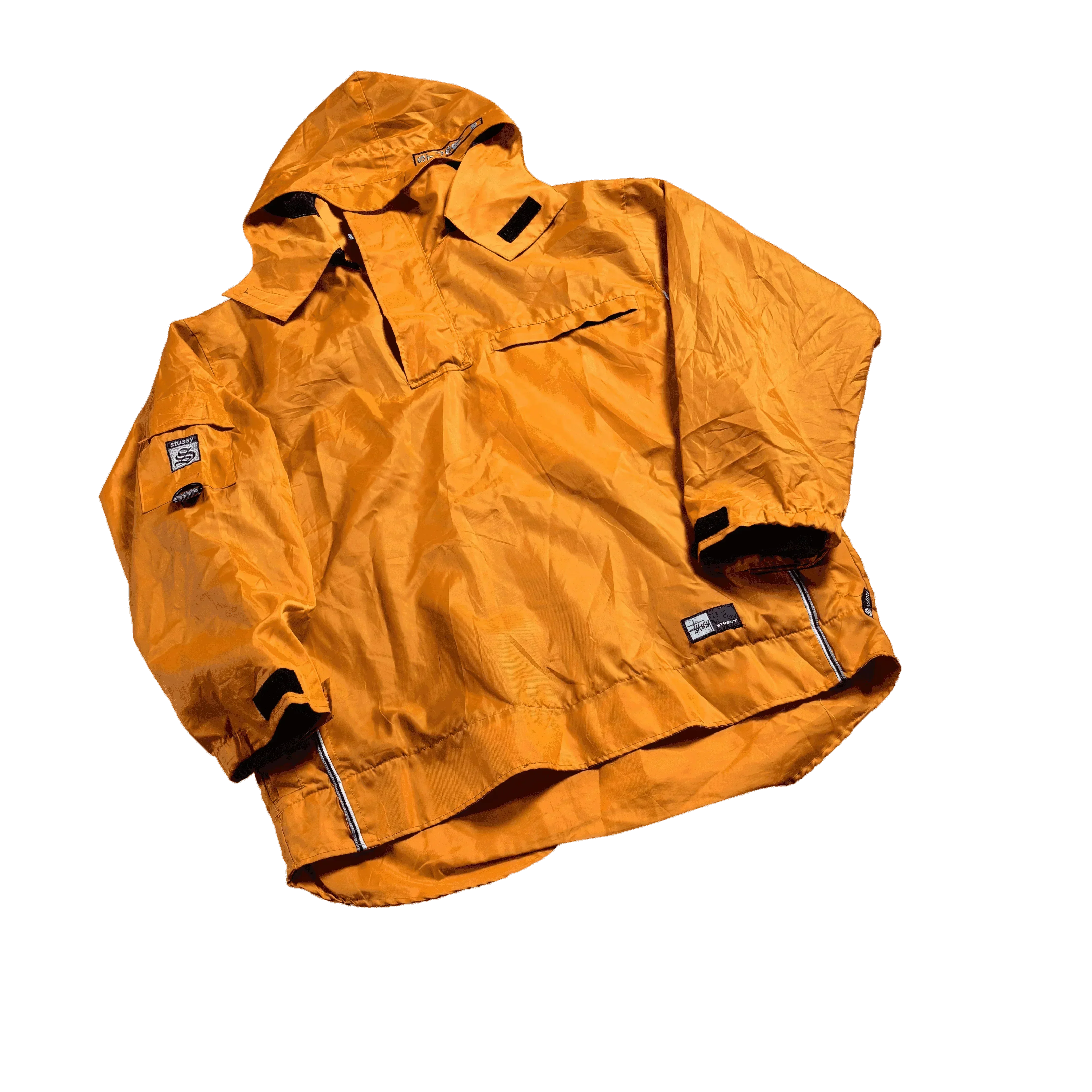 Vintage 90s Orange Stussy Jacket - M