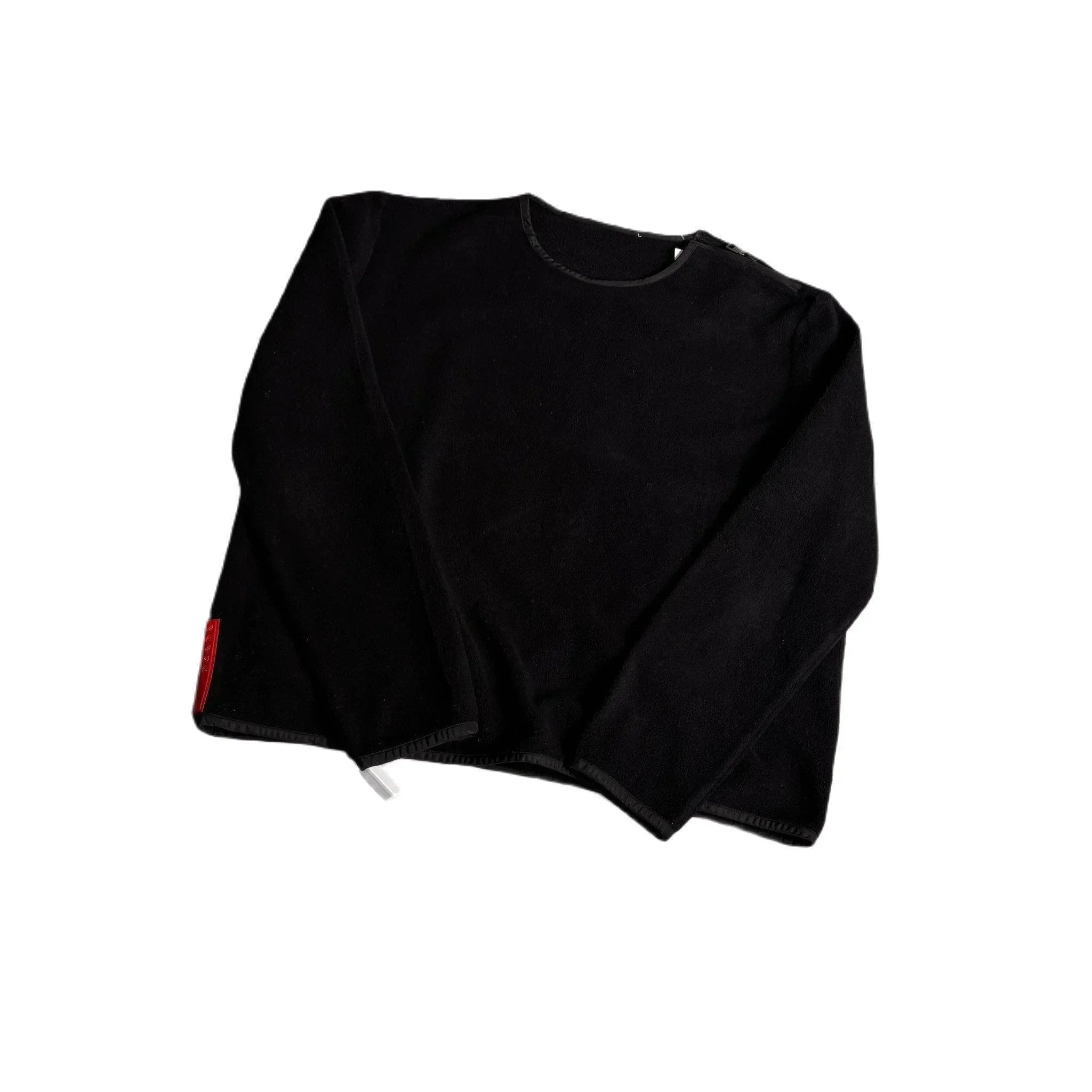 Vintage Black Prada Fleece Sweatshirt - S