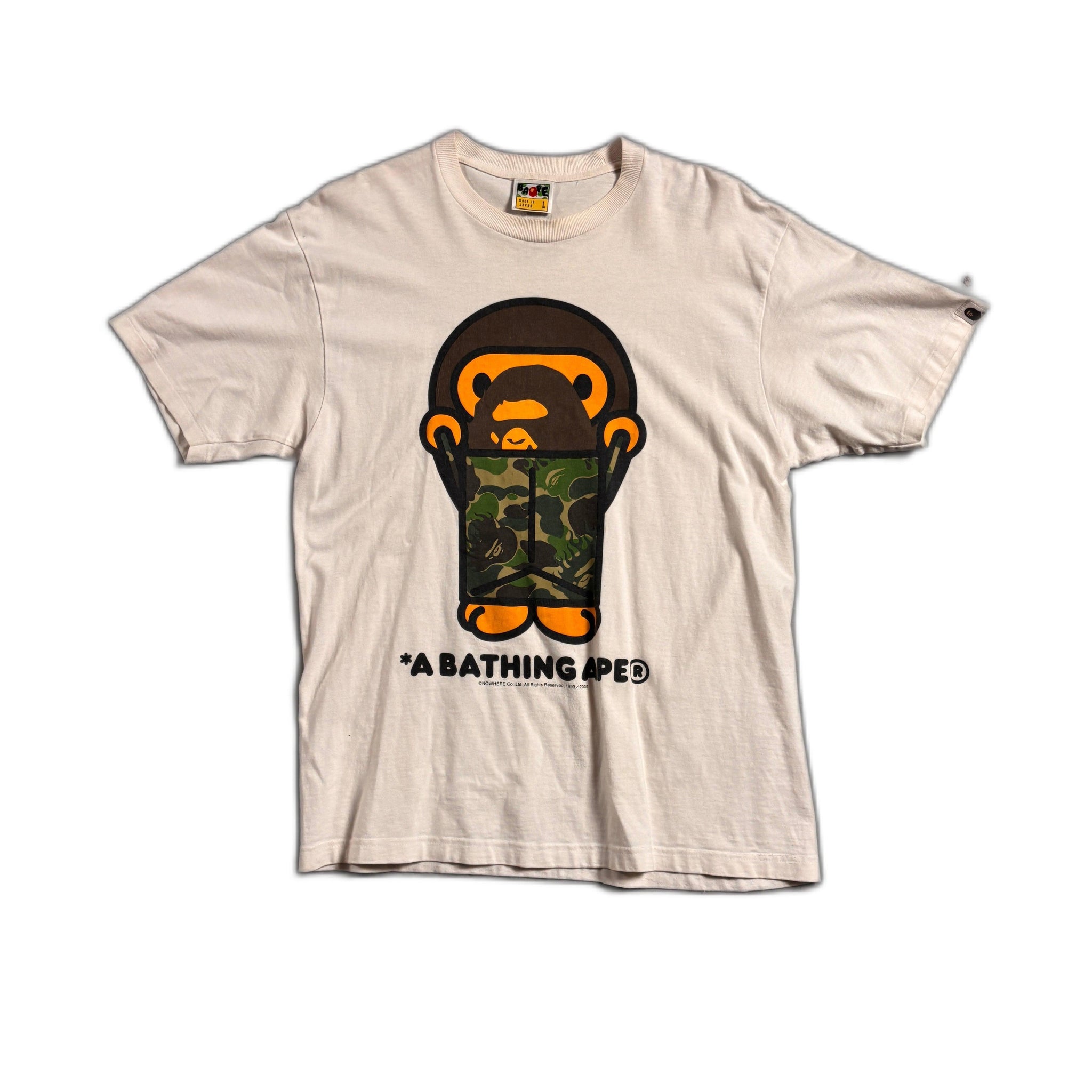 White A Bathing Ape (BAPE) Tee - L