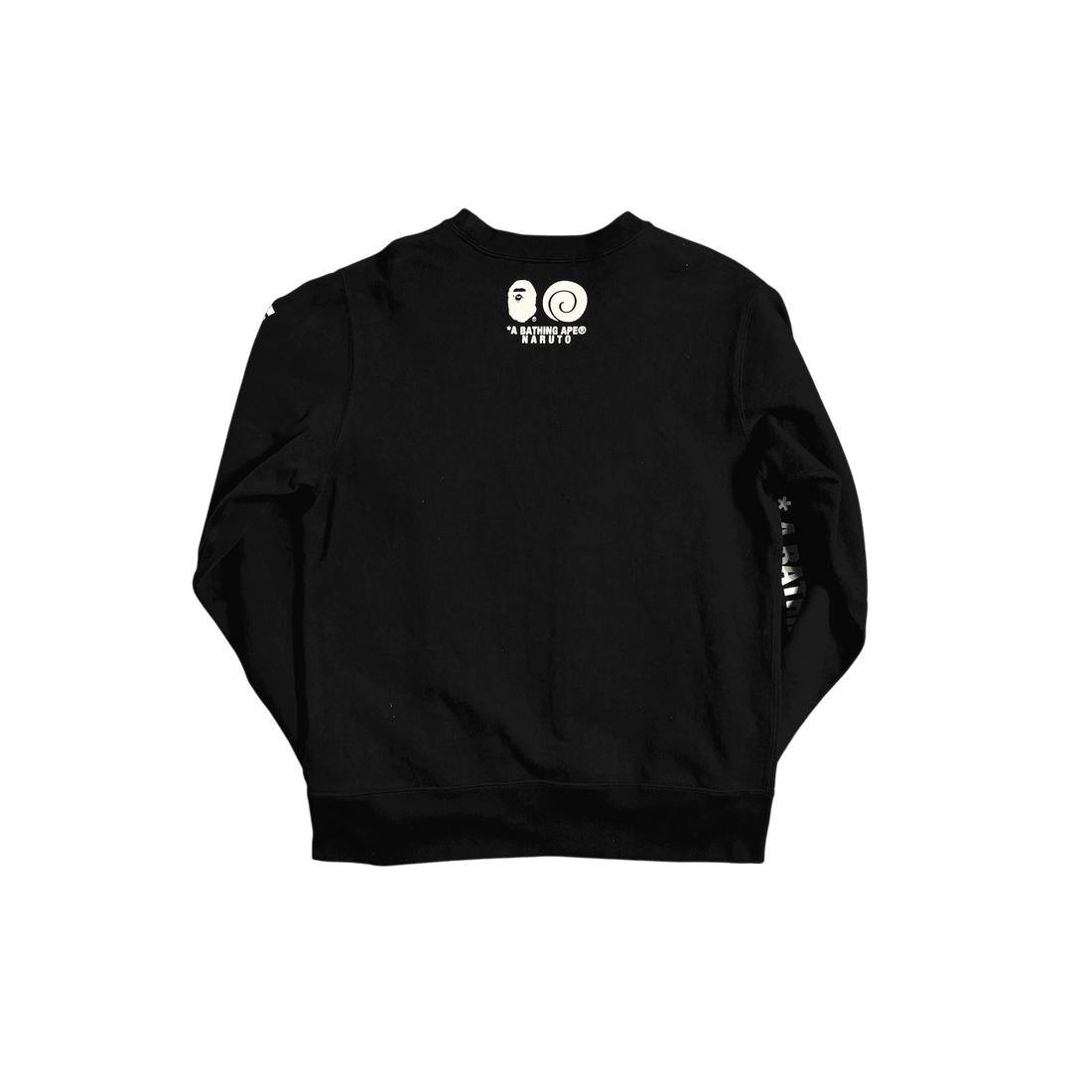 Black A Bathing Ape (BAPE) x Naruto Sweatshirt - M