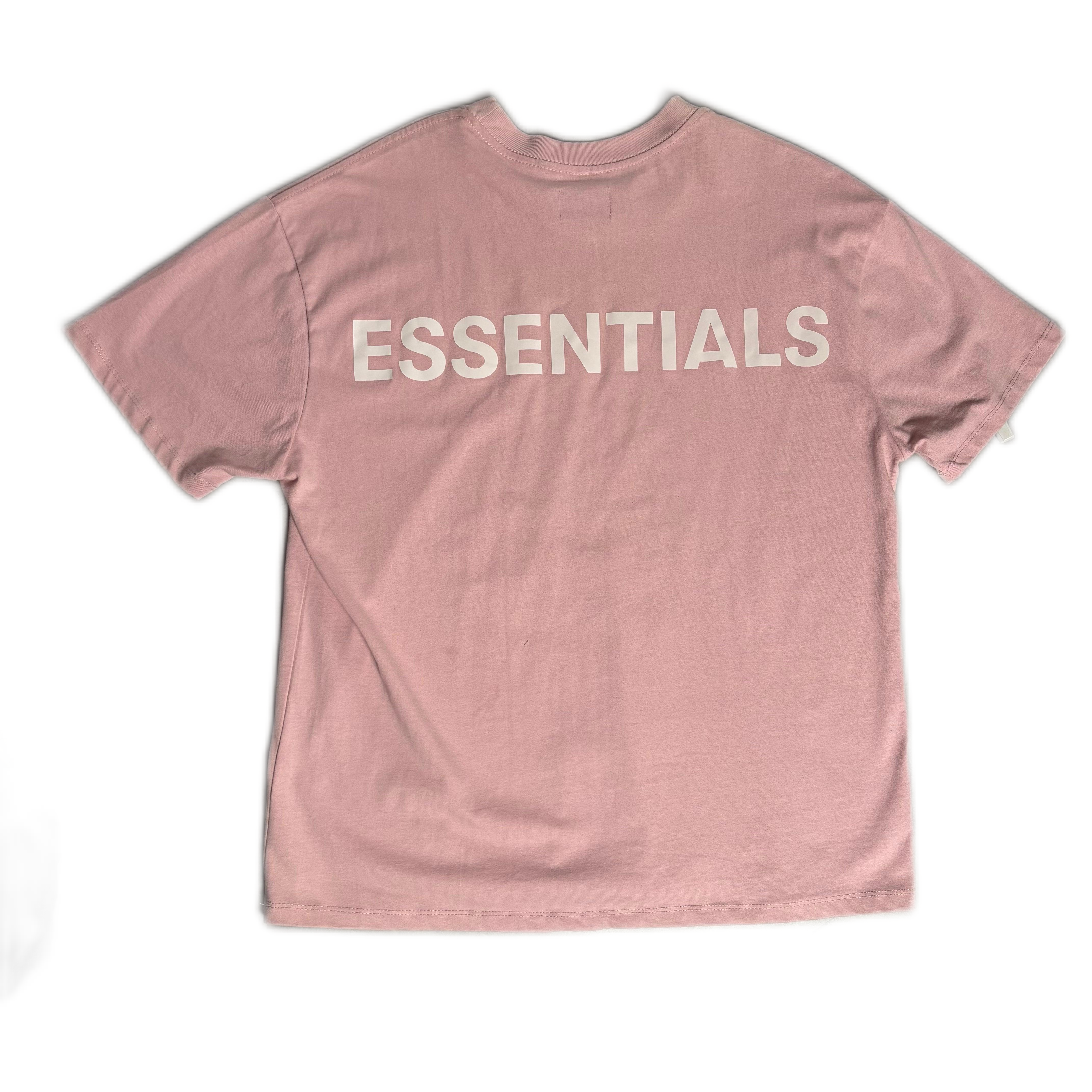 Pink Fear of God Essentials Tee - L