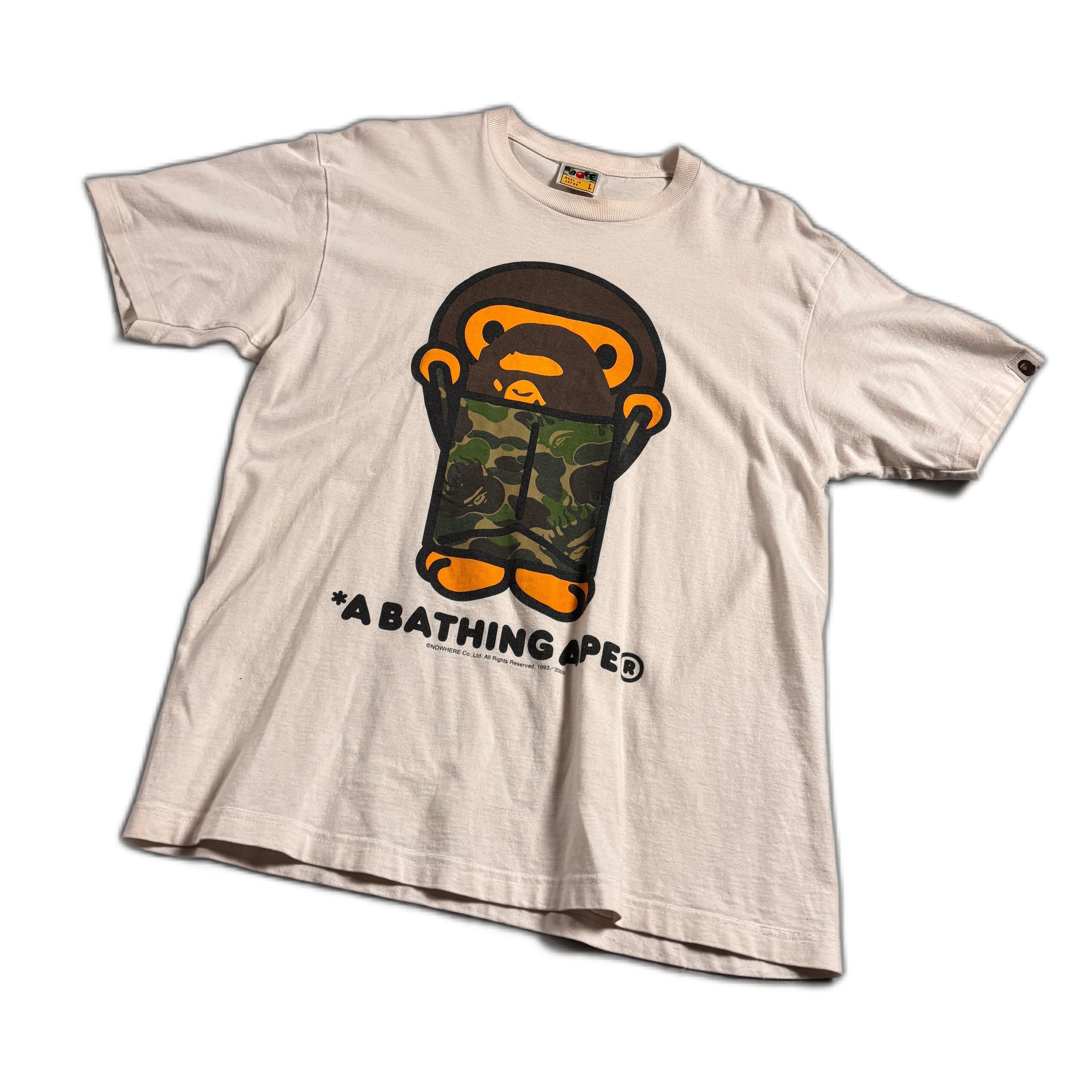White A Bathing Ape (BAPE) Tee - L