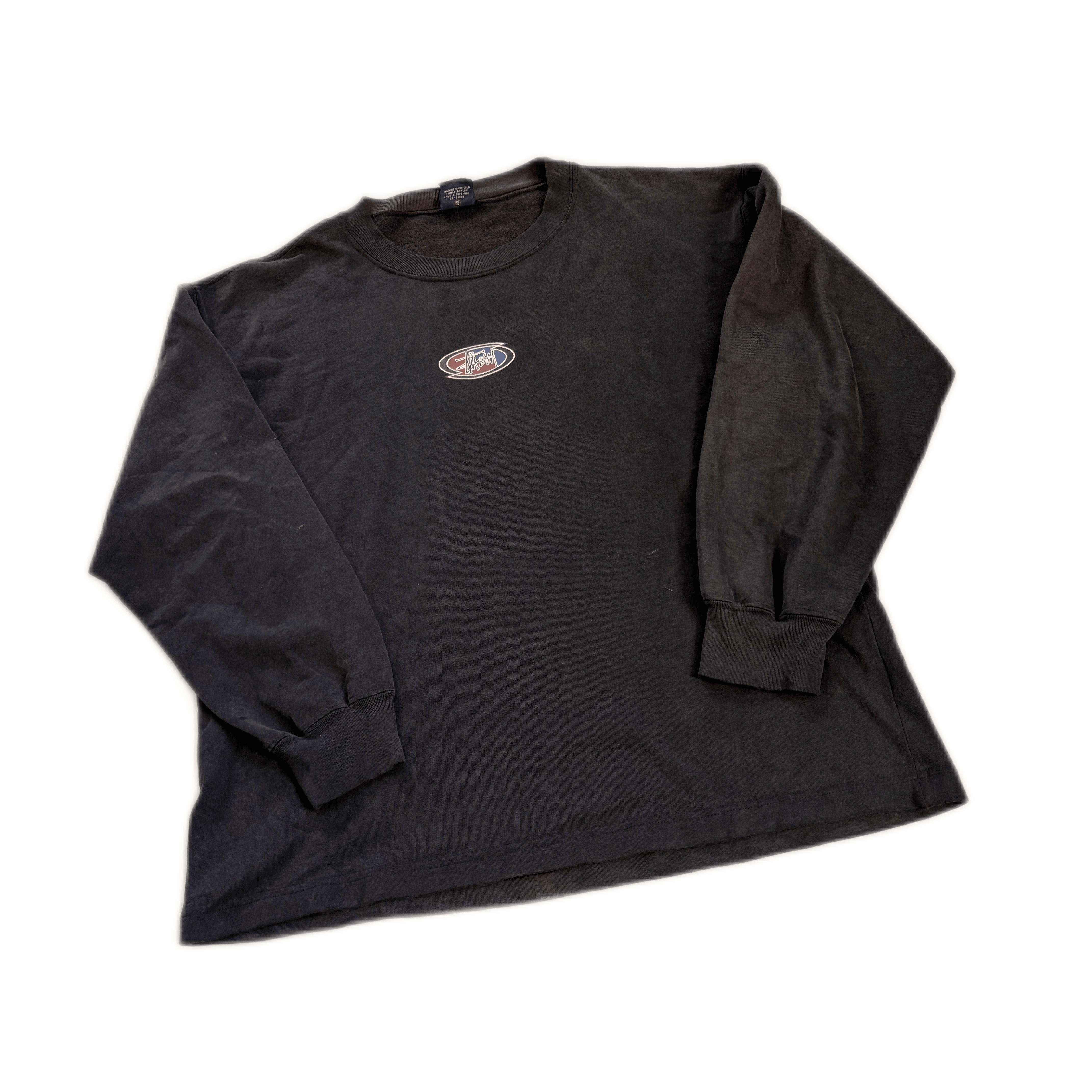 Vintage Black Stussy Sweatshirt - M