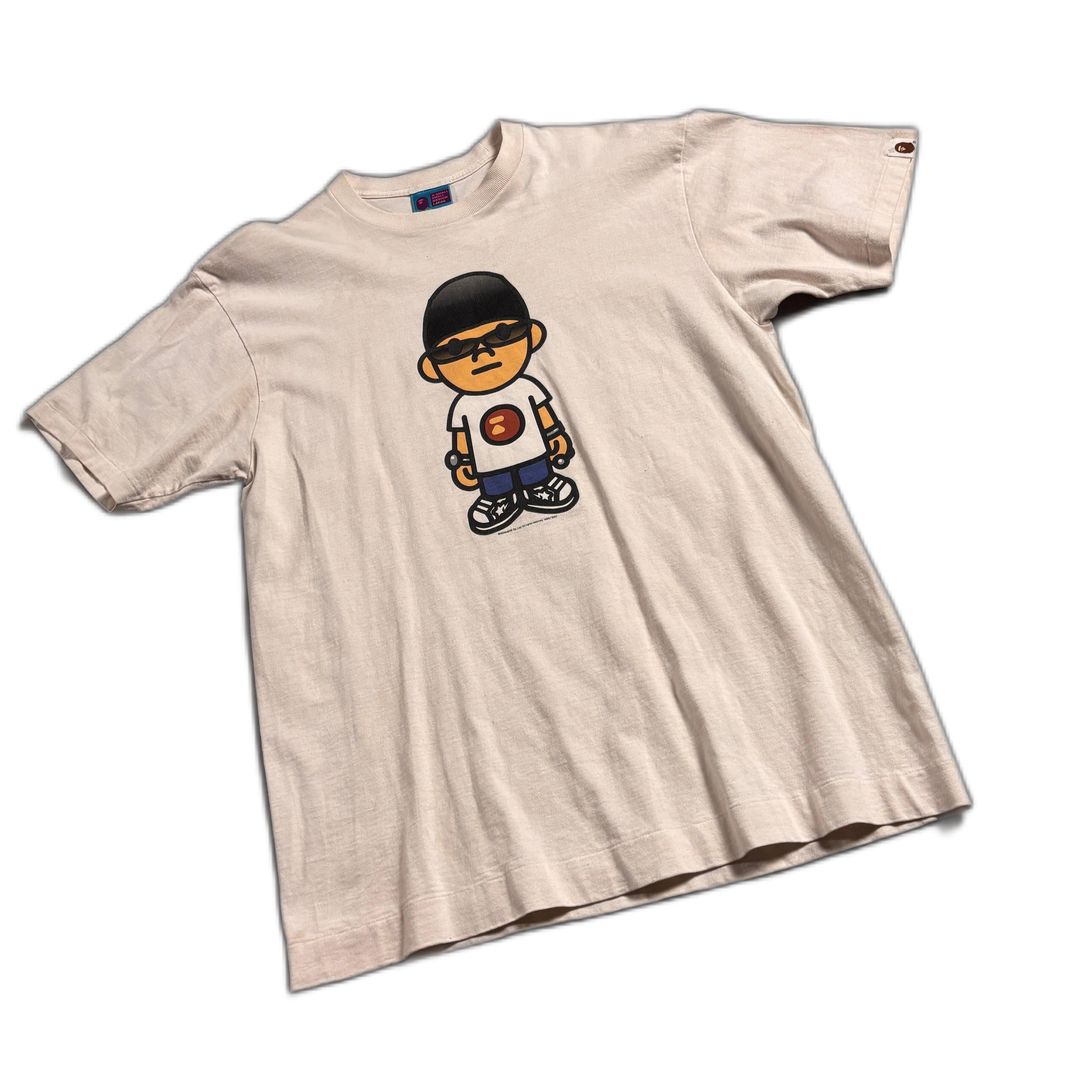 White A Bathing Ape (BAPE) Nigo Tee -L