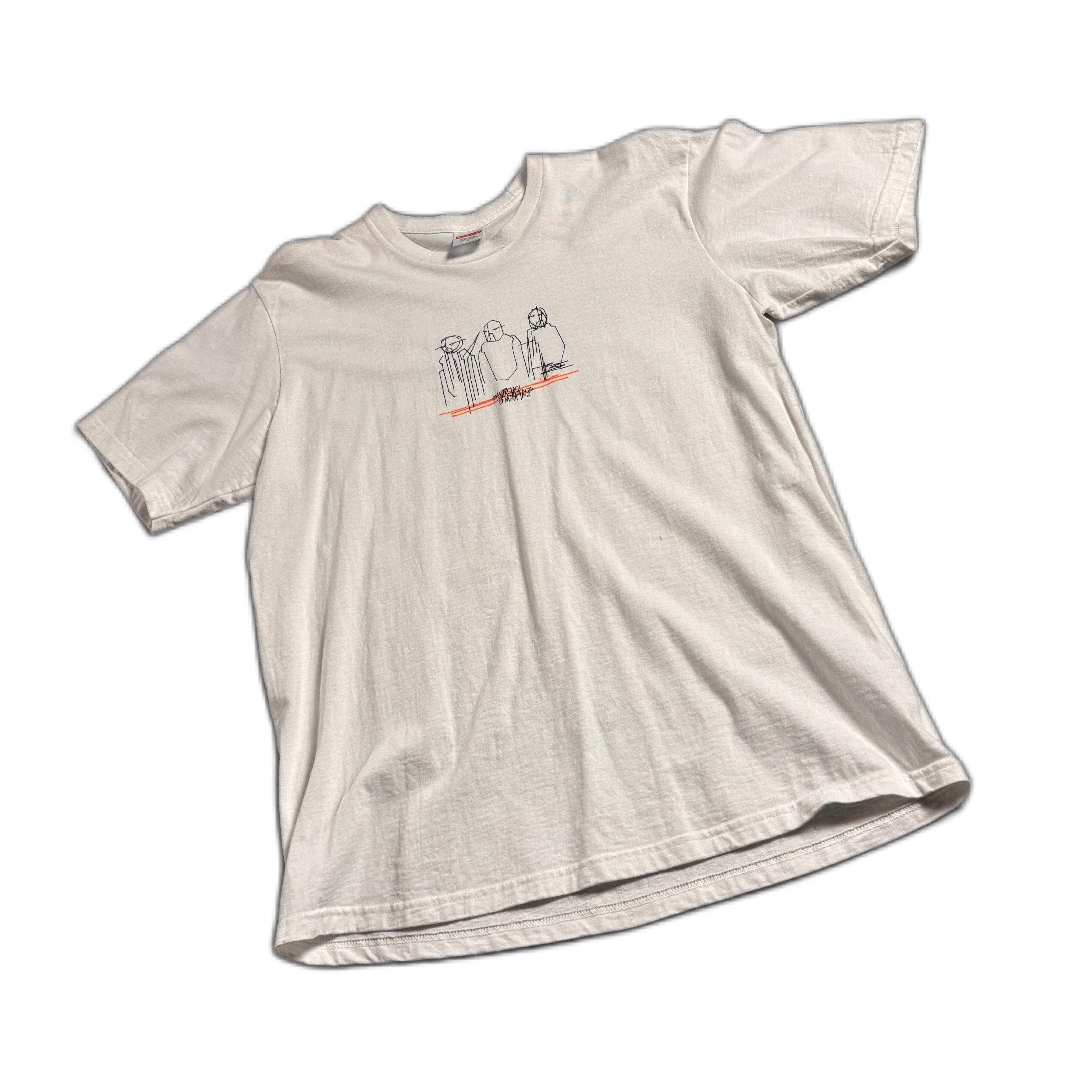 White Supreme Tee - L