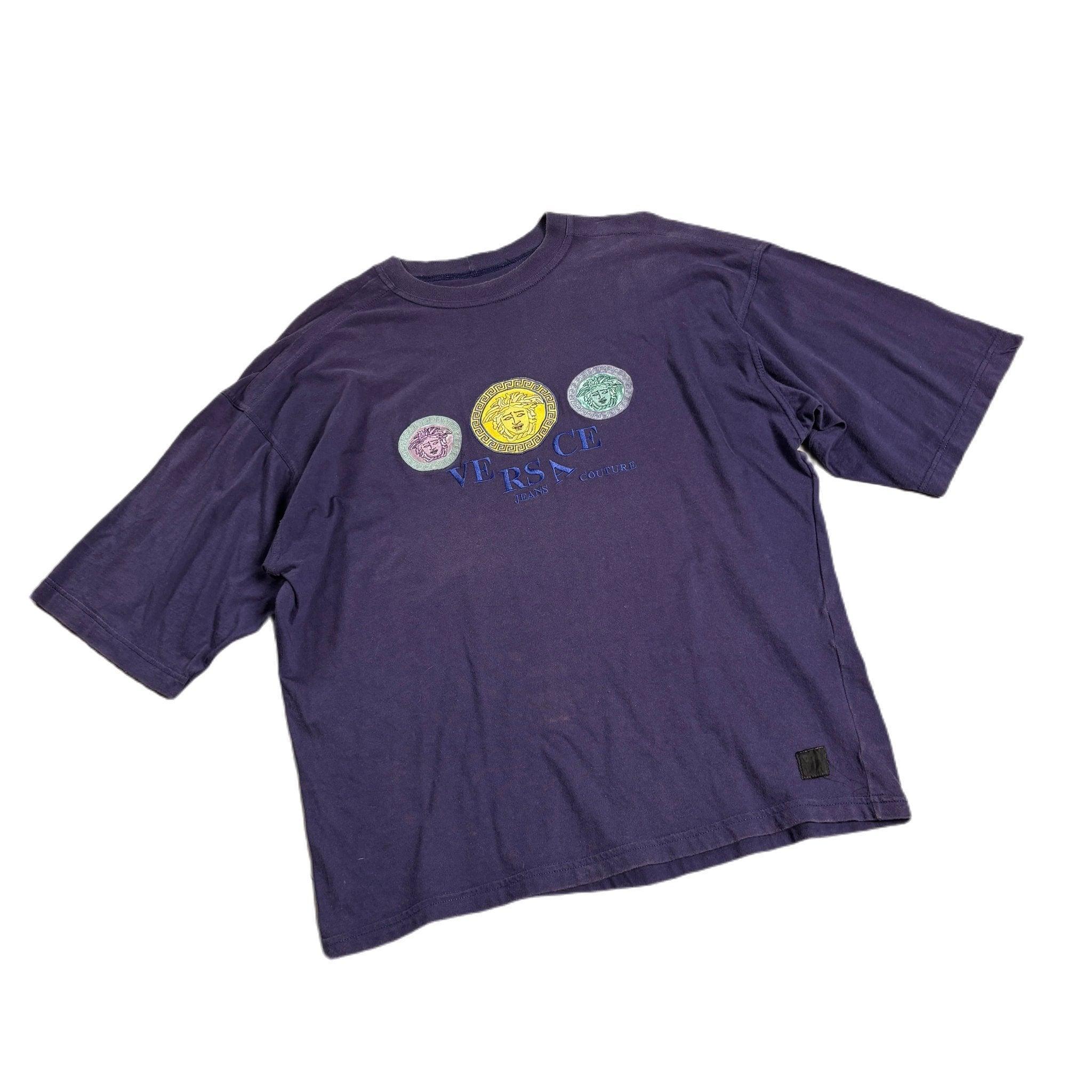 Vintage 90s Purple Versace Tee - XL