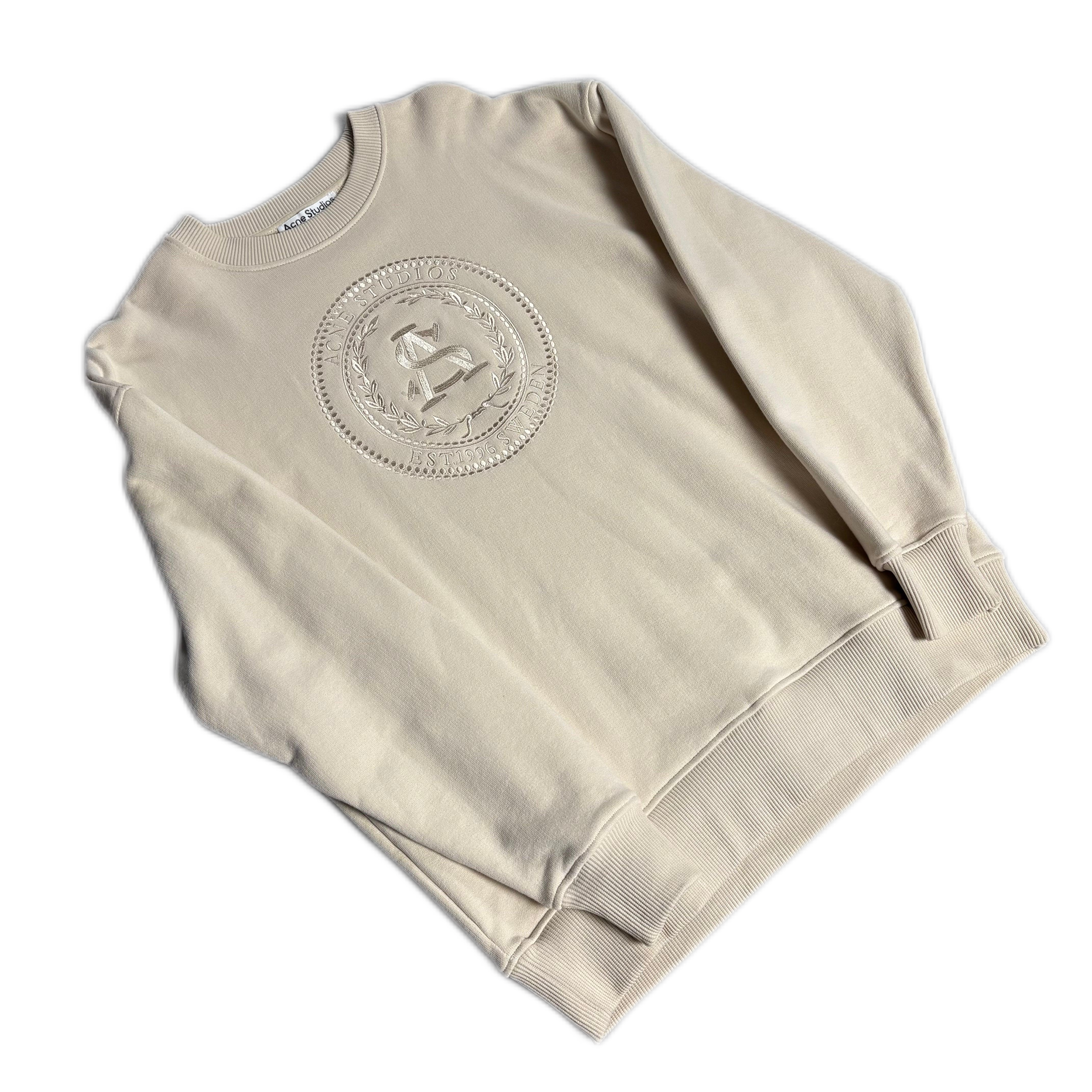 Cream Acne Studios Oversized Sweatshirt - S (Recommended Size - M)