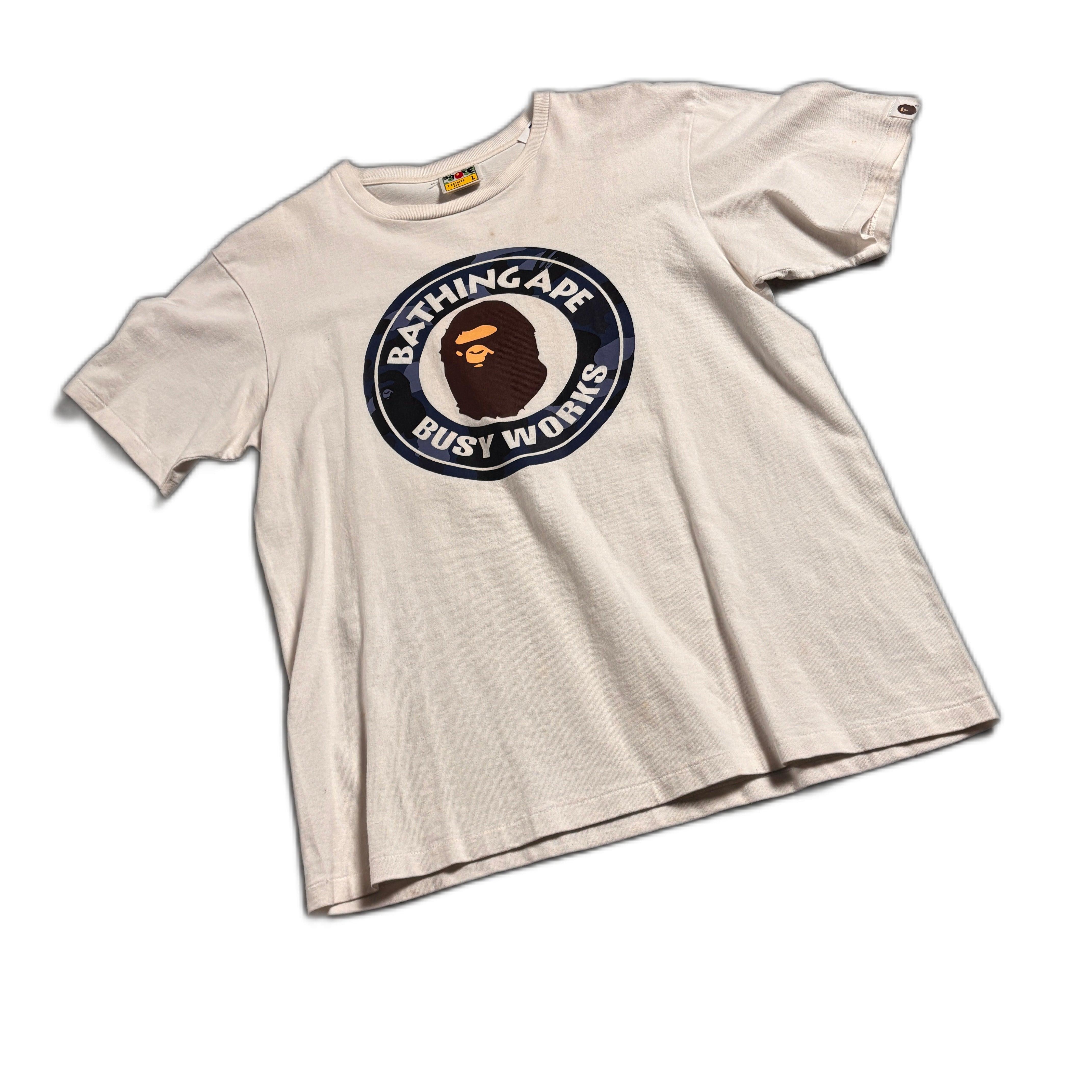White A Bathing Ape (BAPE) Tee - L