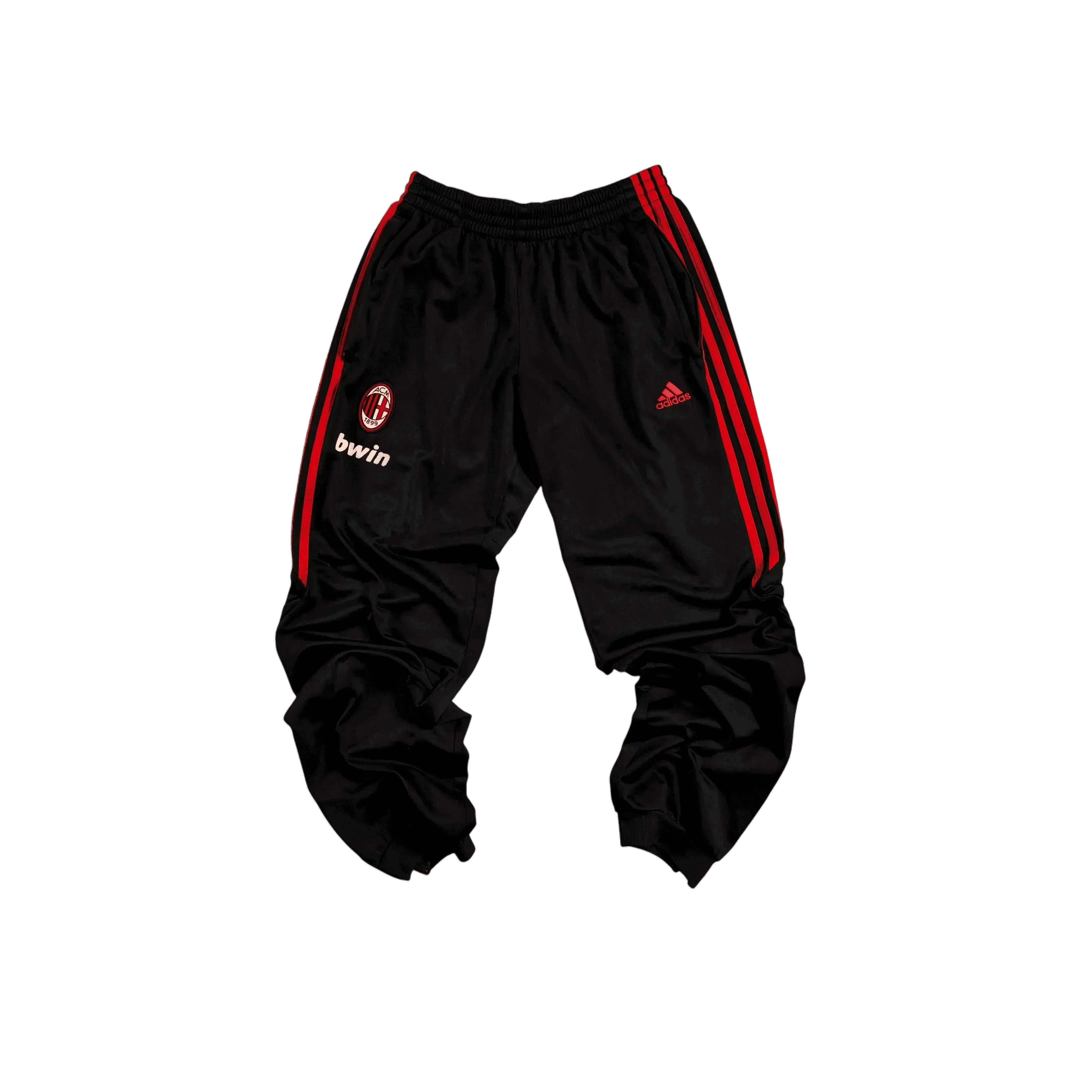 Black Adidas AC Milan Joggers - L