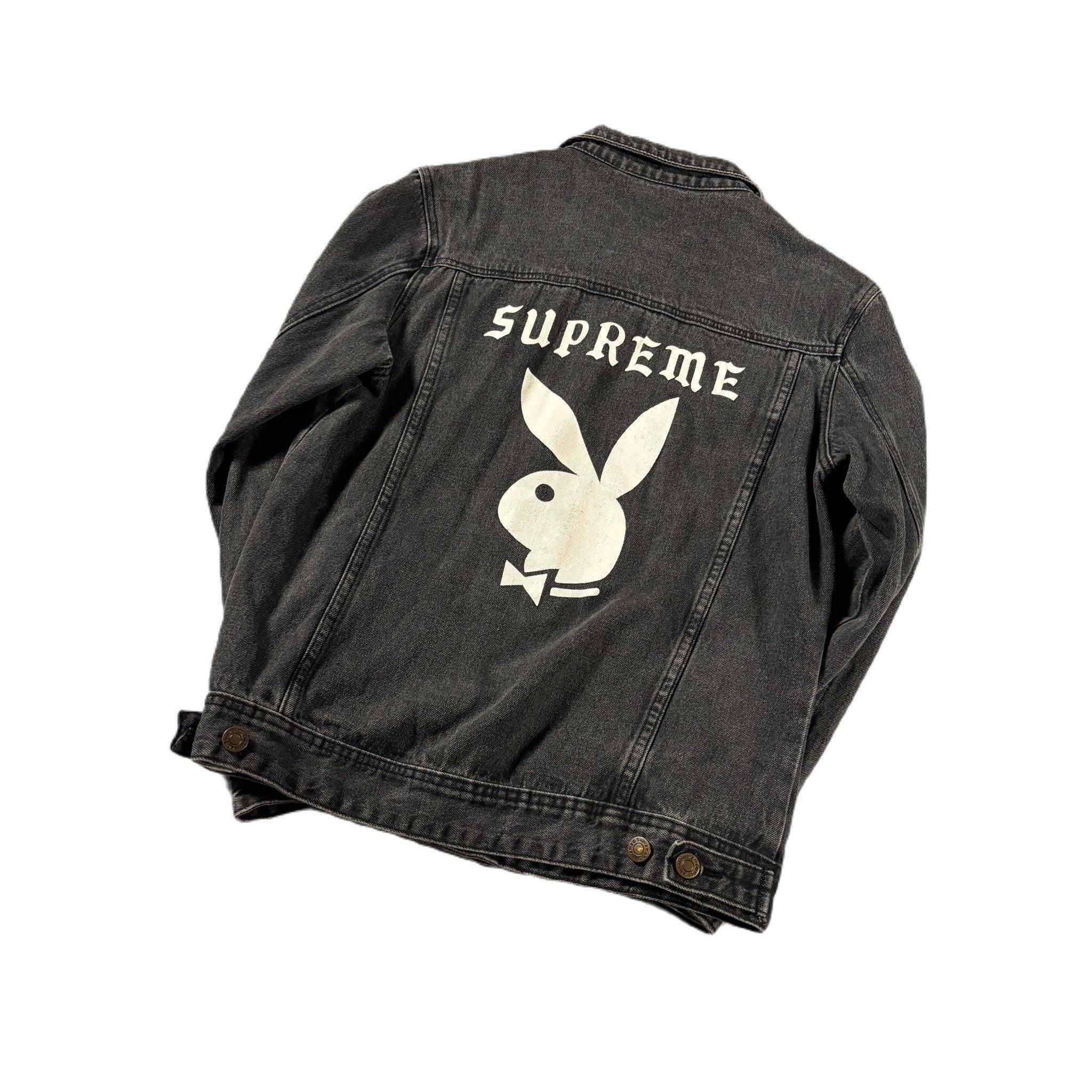 Black Supreme x Playboy Denim Jacket - M
