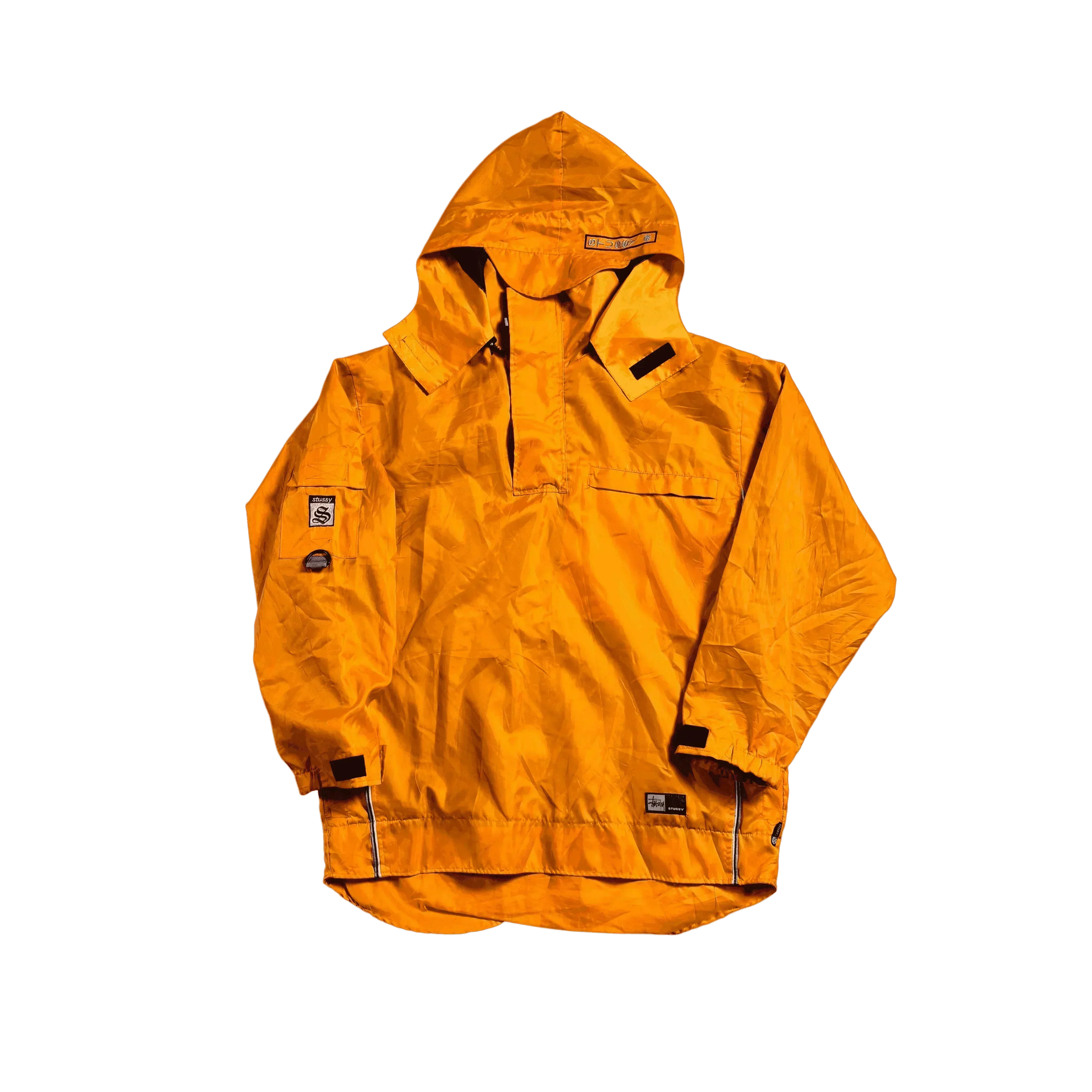 Vintage 90s Orange Stussy Jacket - M