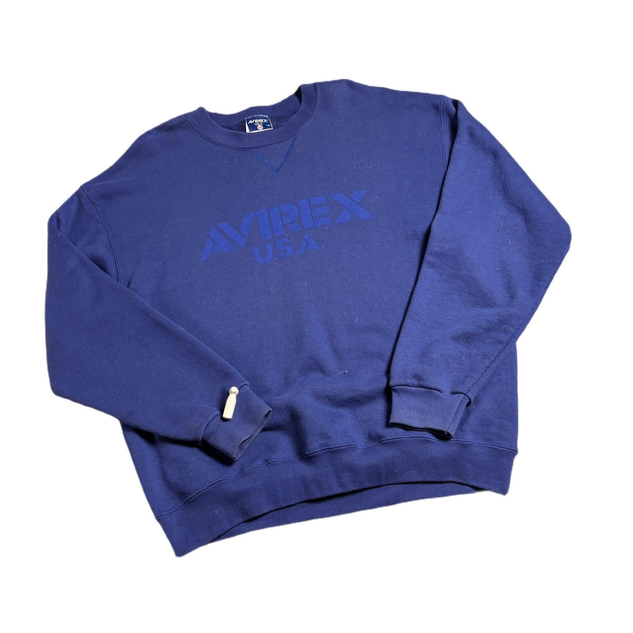 Vintage 90s Blue Avirex Sweatshirt - L