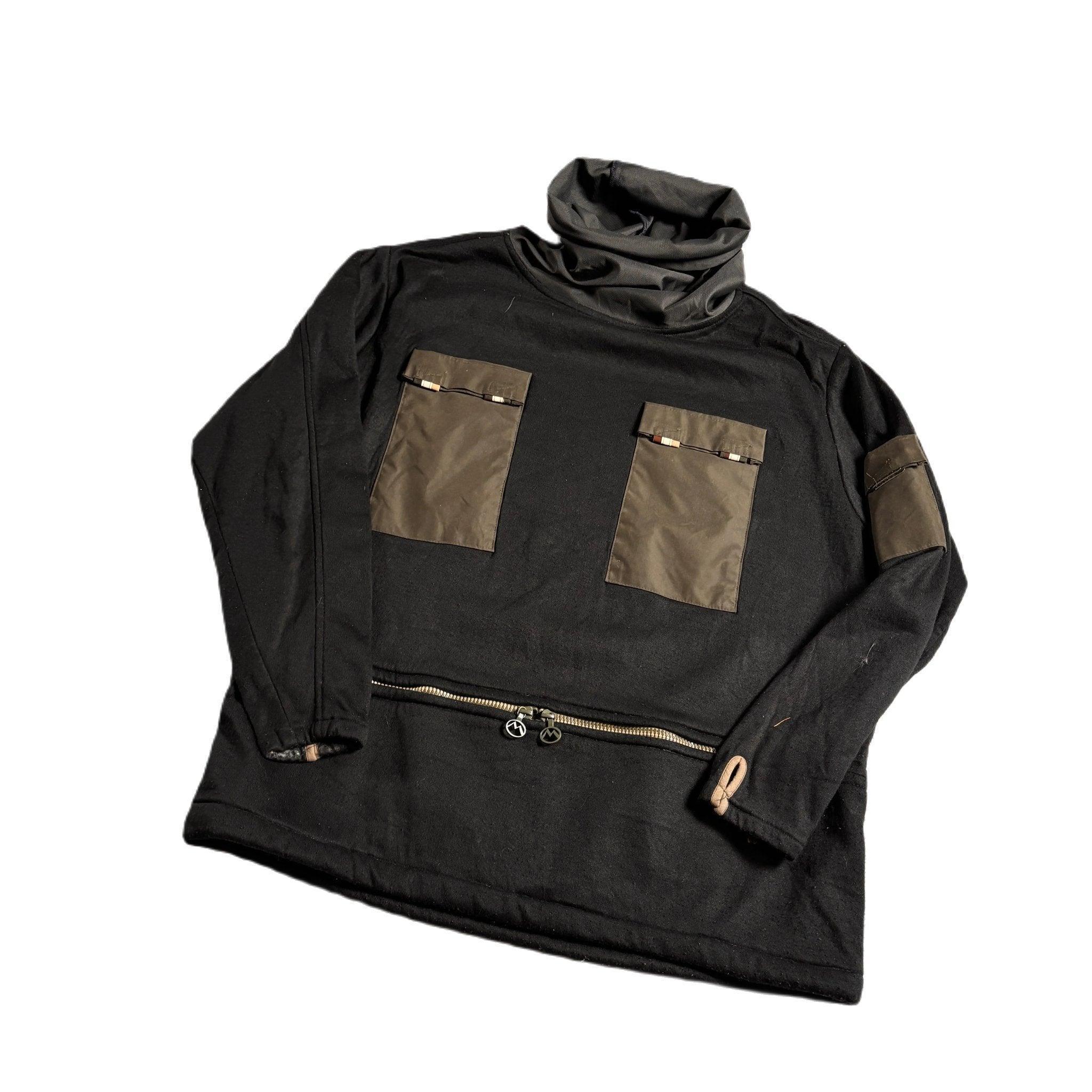 Black Maharishi Roll Neck Sweatshirt - S