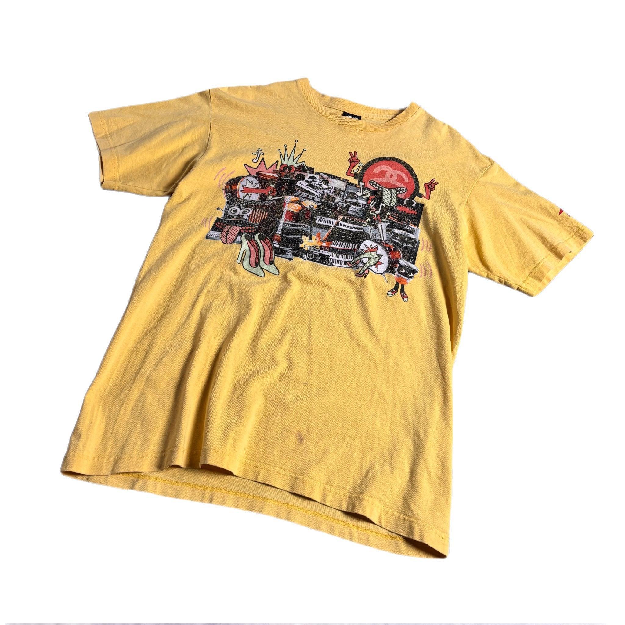 Yellow Stussy Tee - L