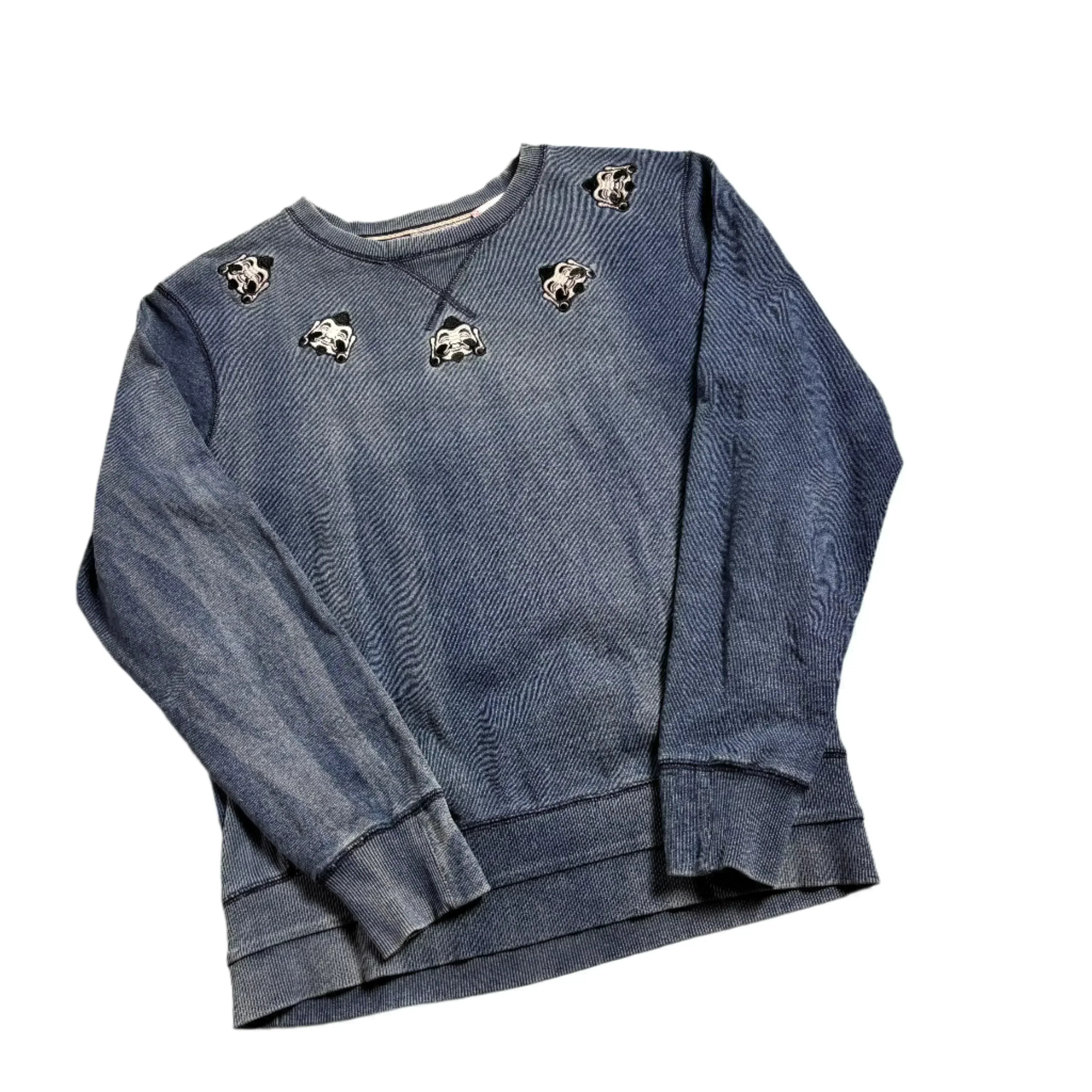 Grey/ Blue Evisu Sweatshirt - M