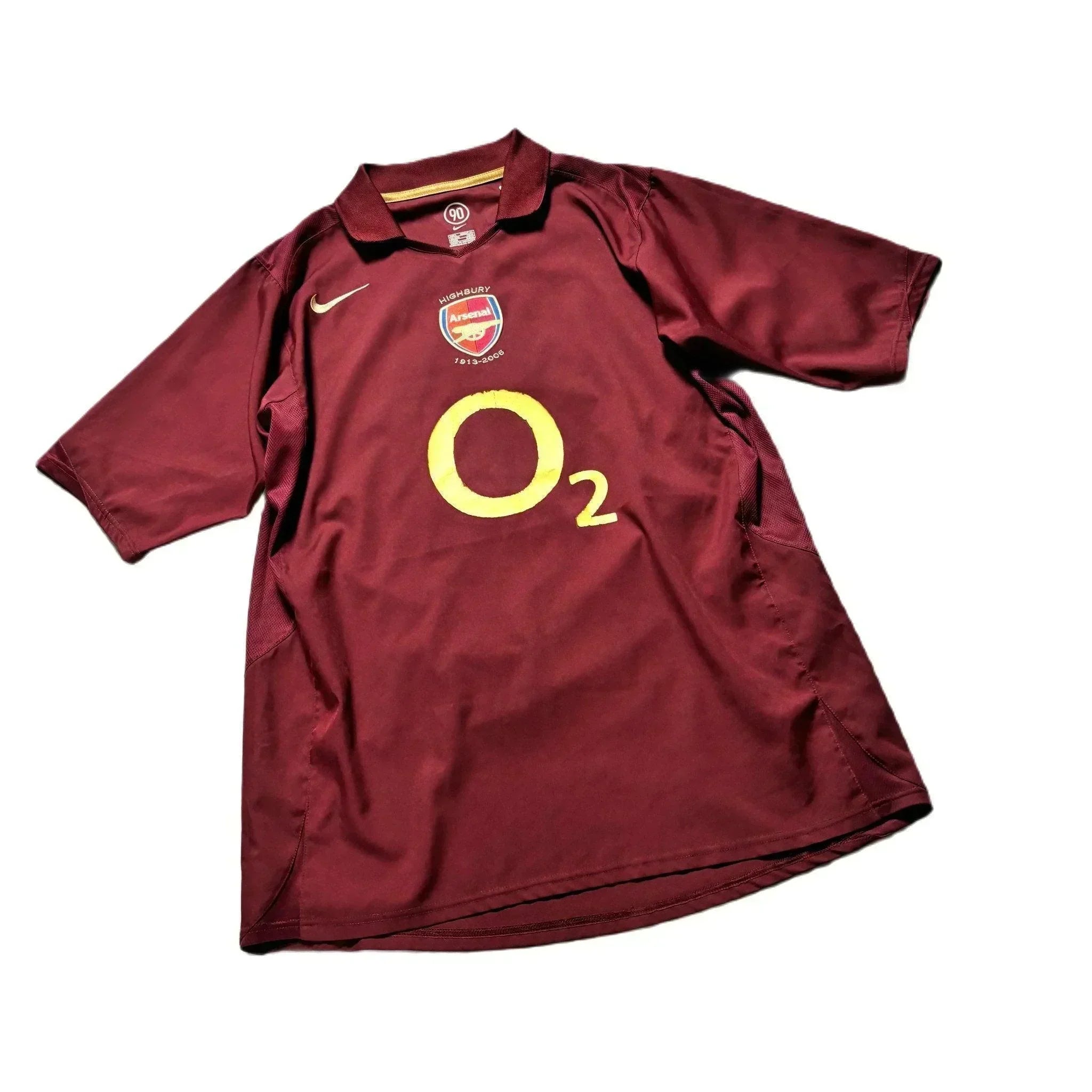 2005 - 06 Arsenal Highbury 'Bergkamp' Shirt - L