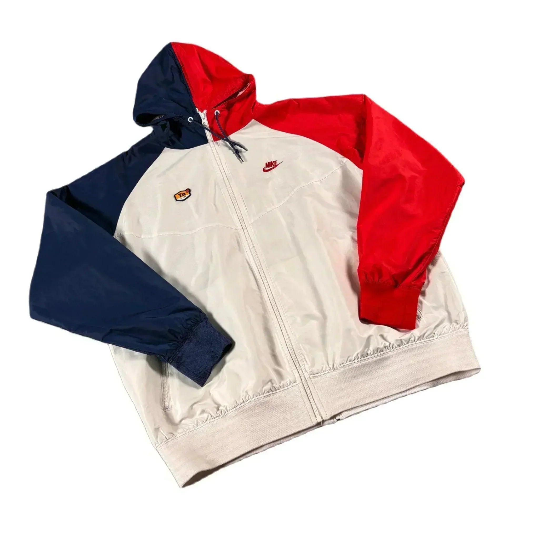 Vintage White, Red + Blue Nike TN Jacket - XL