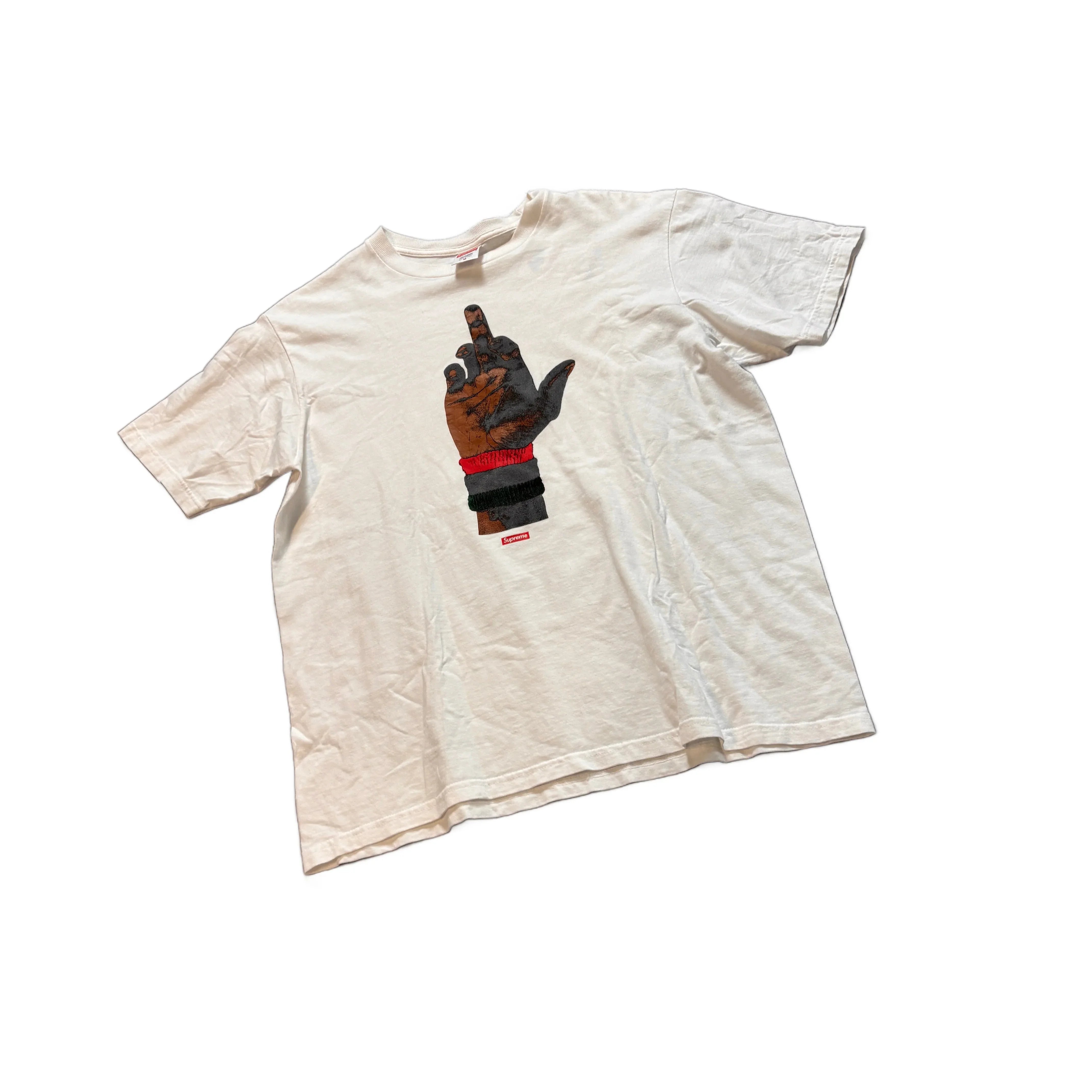 White Supreme Tee - L