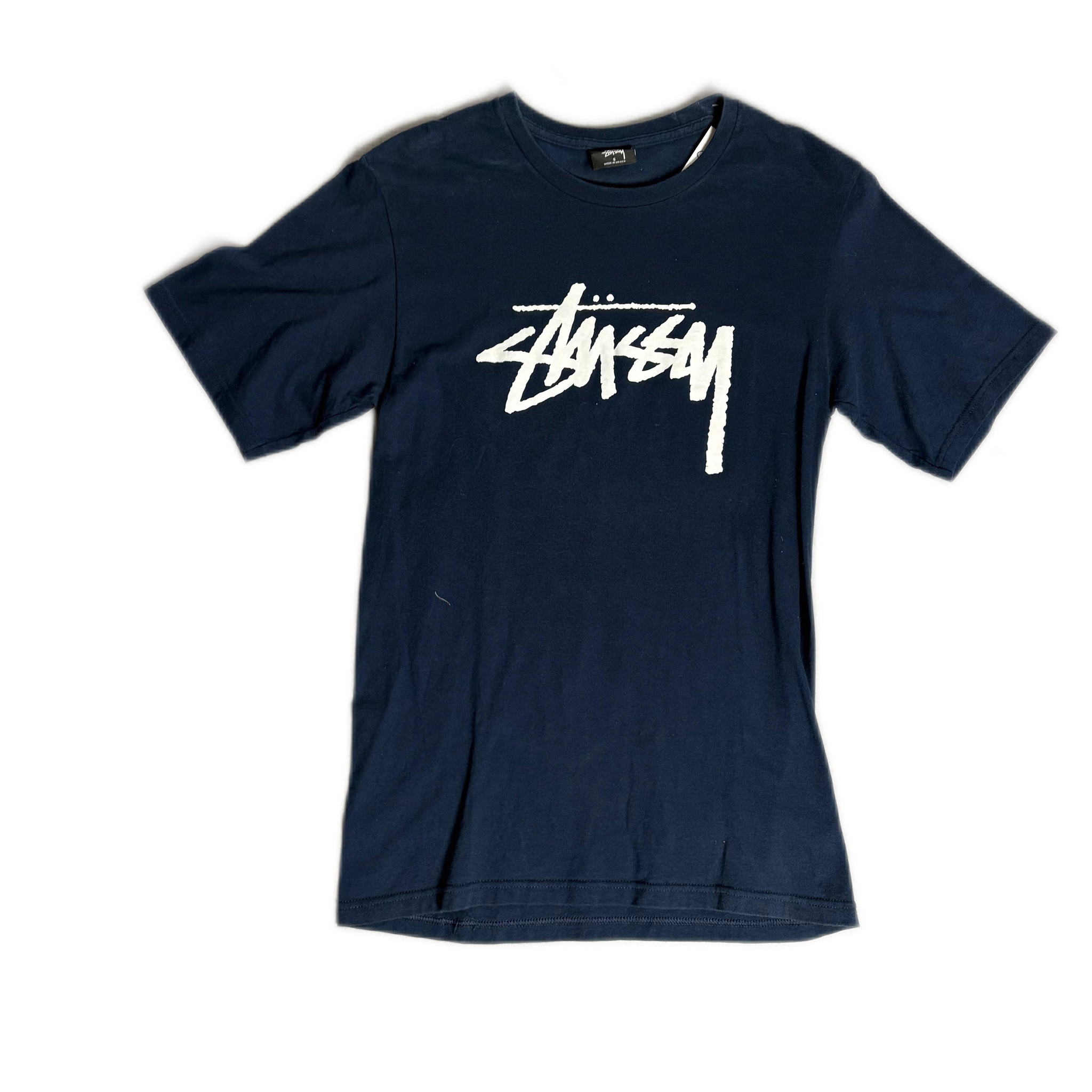 Navy Blue Stussy Tee - S