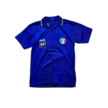 1986 - 91 Italy Home Shirt - L