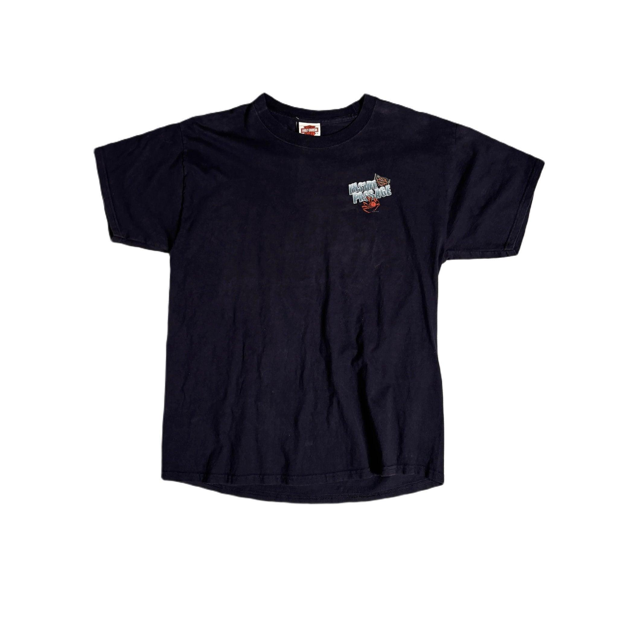 Vintage Black Harley Davidson Tee - L