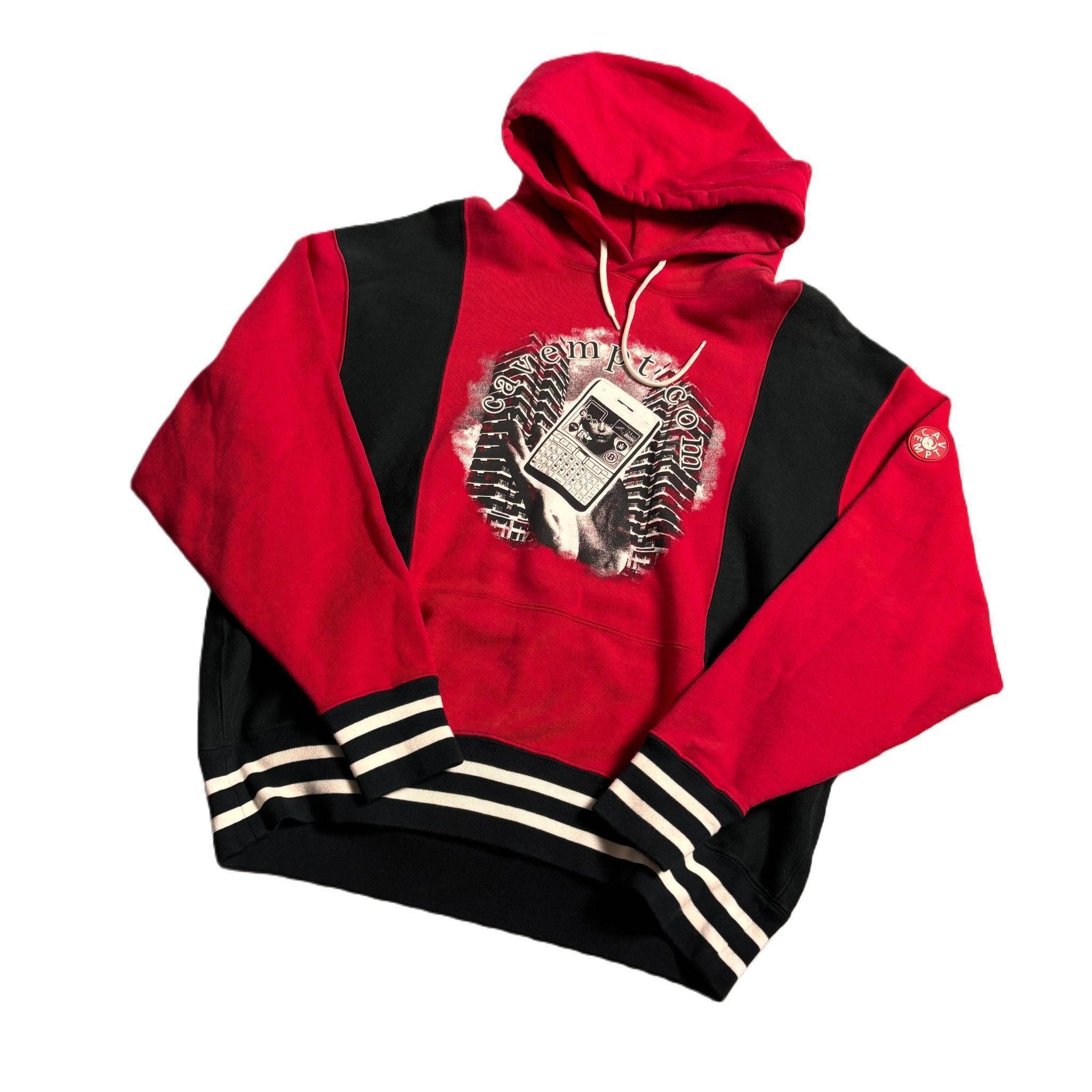 Red + Black Cav Empt Hoodie - M