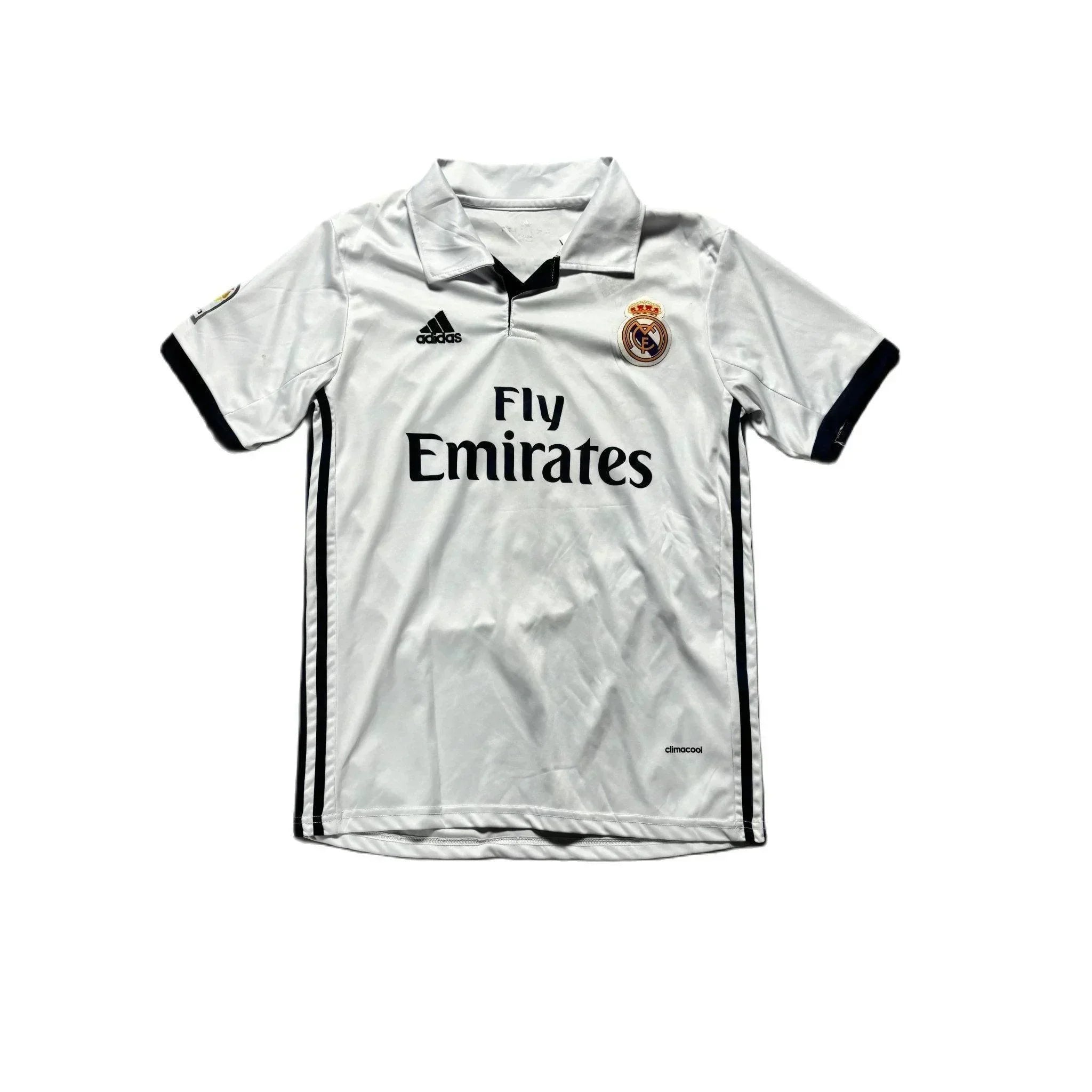 2016 - 17 Real Madrid Home 'Benzema' Shirt - L