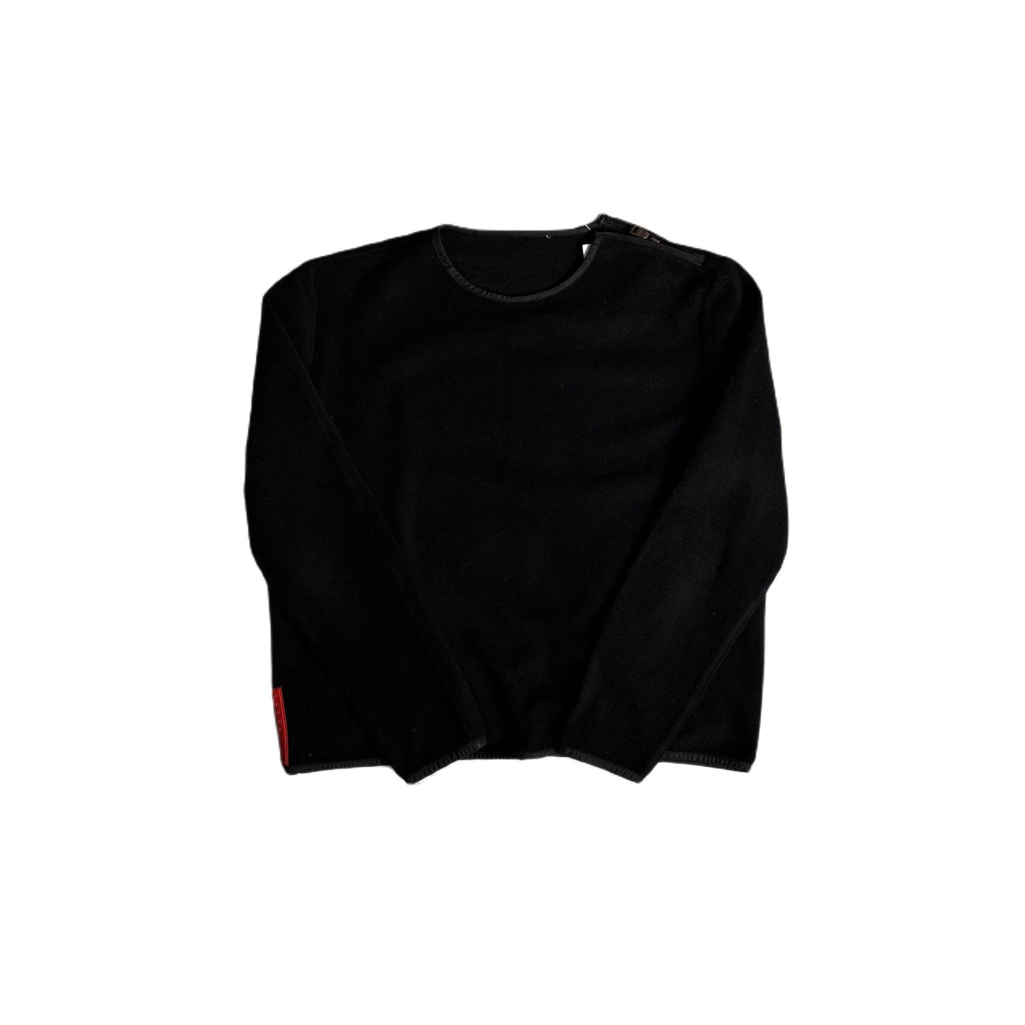 Vintage Black Prada Fleece Sweatshirt - S