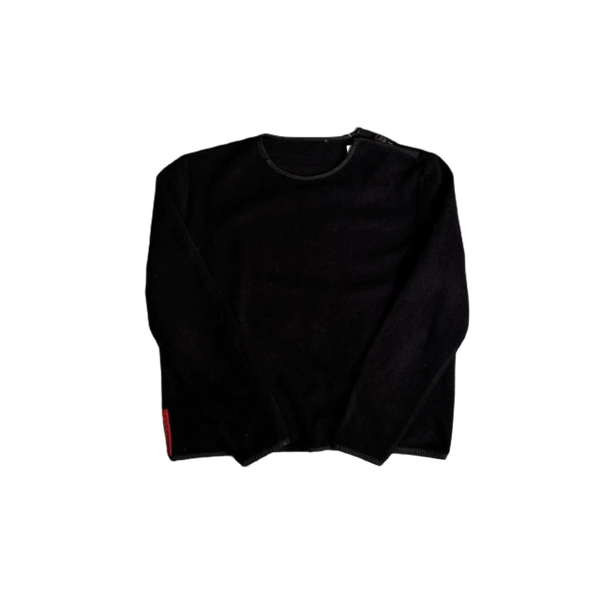 Vintage Black Prada Fleece Sweatshirt - S