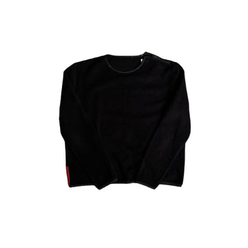 Vintage Black Prada Fleece Sweatshirt - S