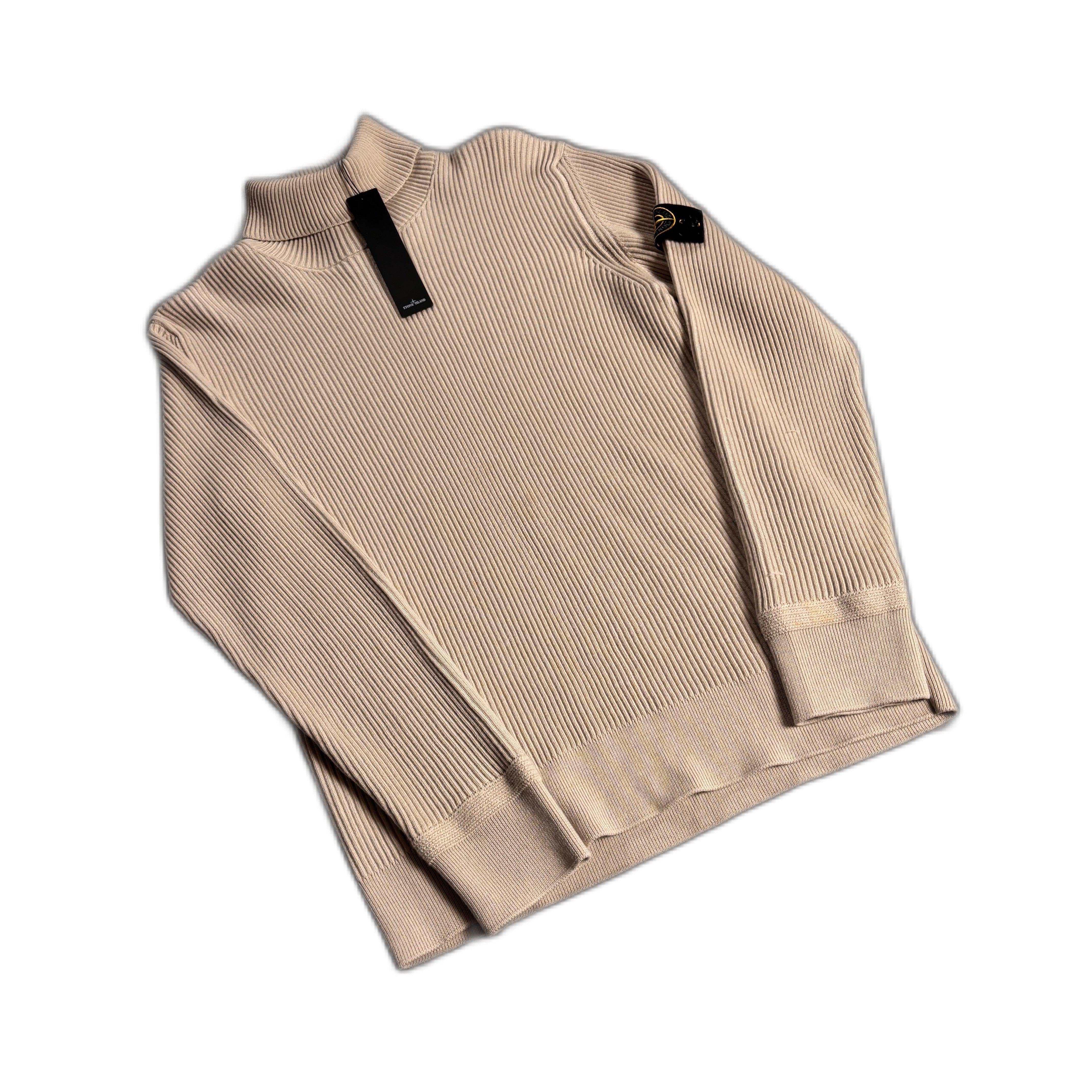 Cream Stone Island Sweatshirt - L