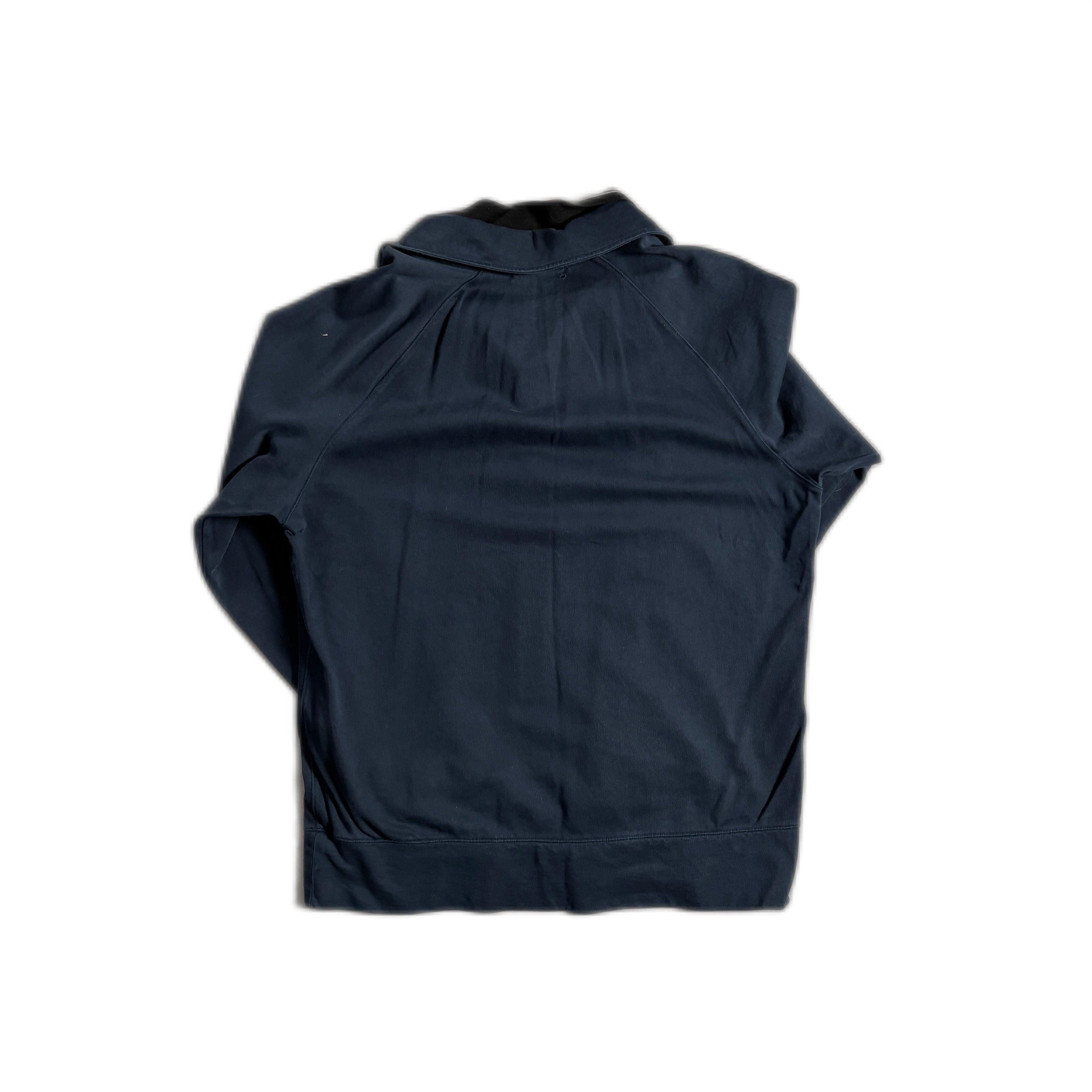 Navy Blue Stone Island 1/4 Zip Sweatshirt - XL (Recommended Size - M)