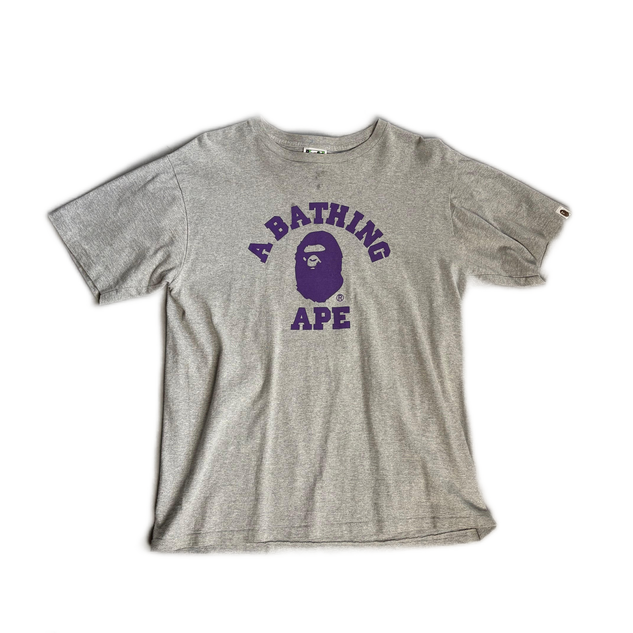 Grey A Bathing Ape (BAPE) Tee - XL