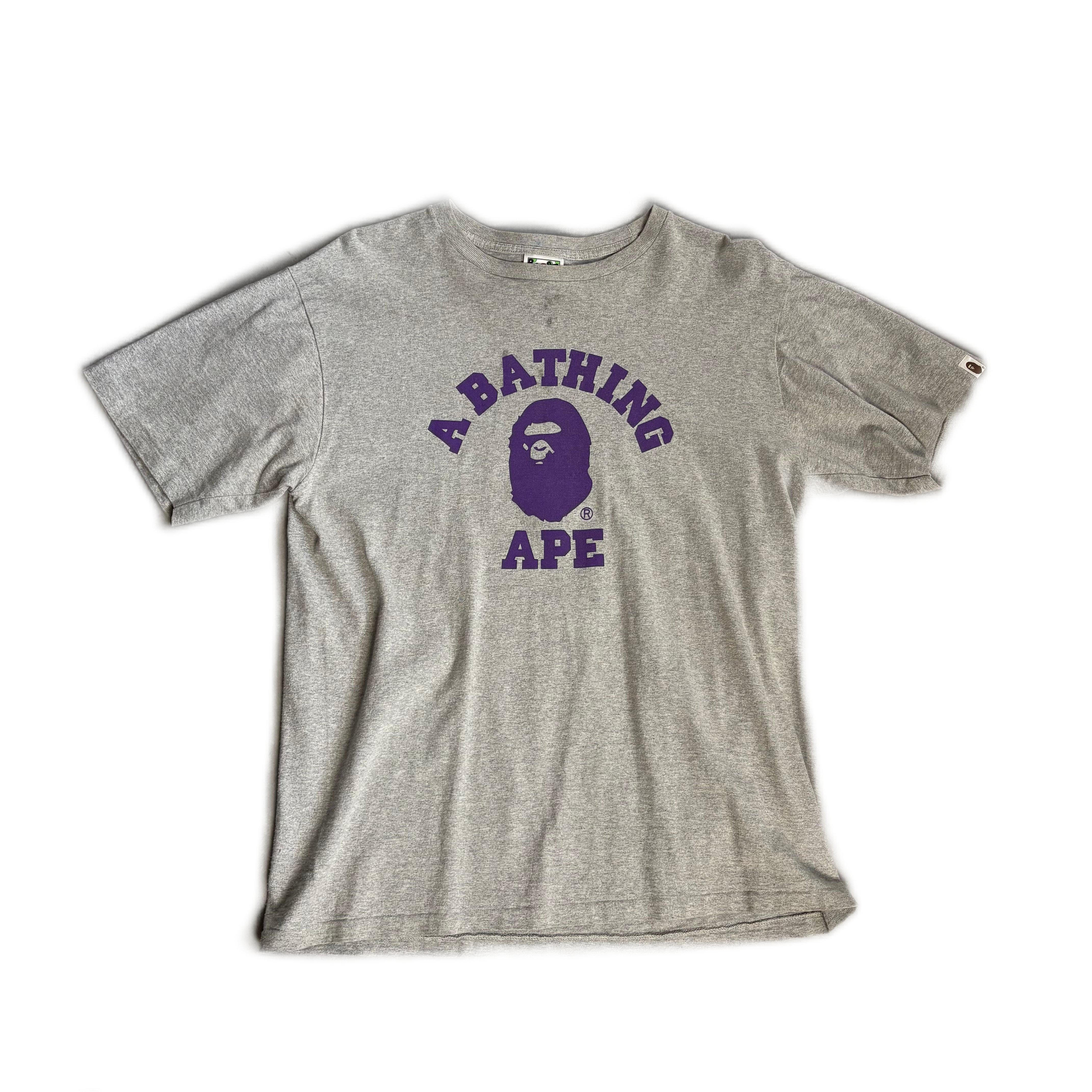 Grey A Bathing Ape (BAPE) Tee - XL