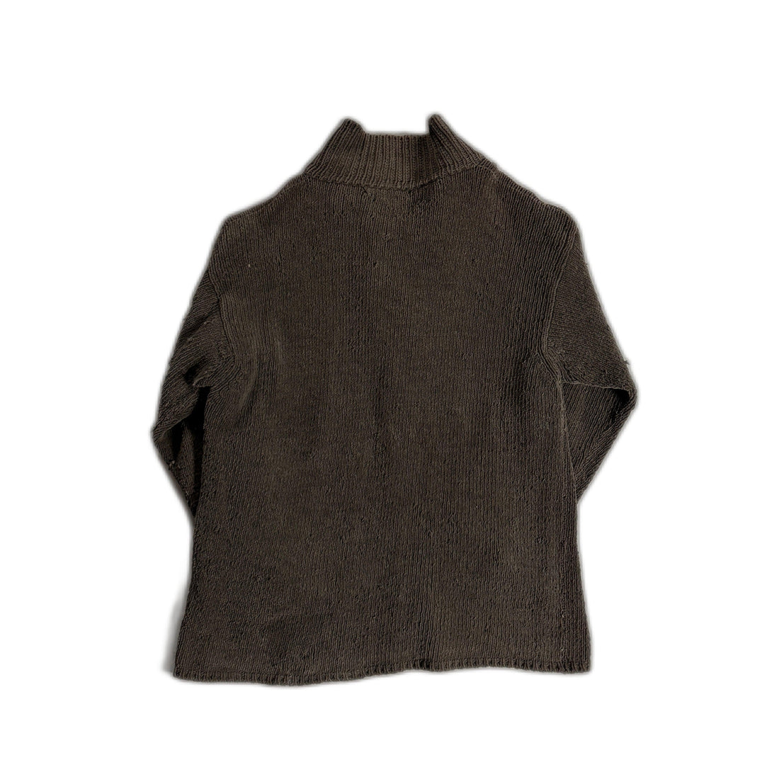 Vintage 90s Brown Stone Island Button Up Sweatshirt - XL