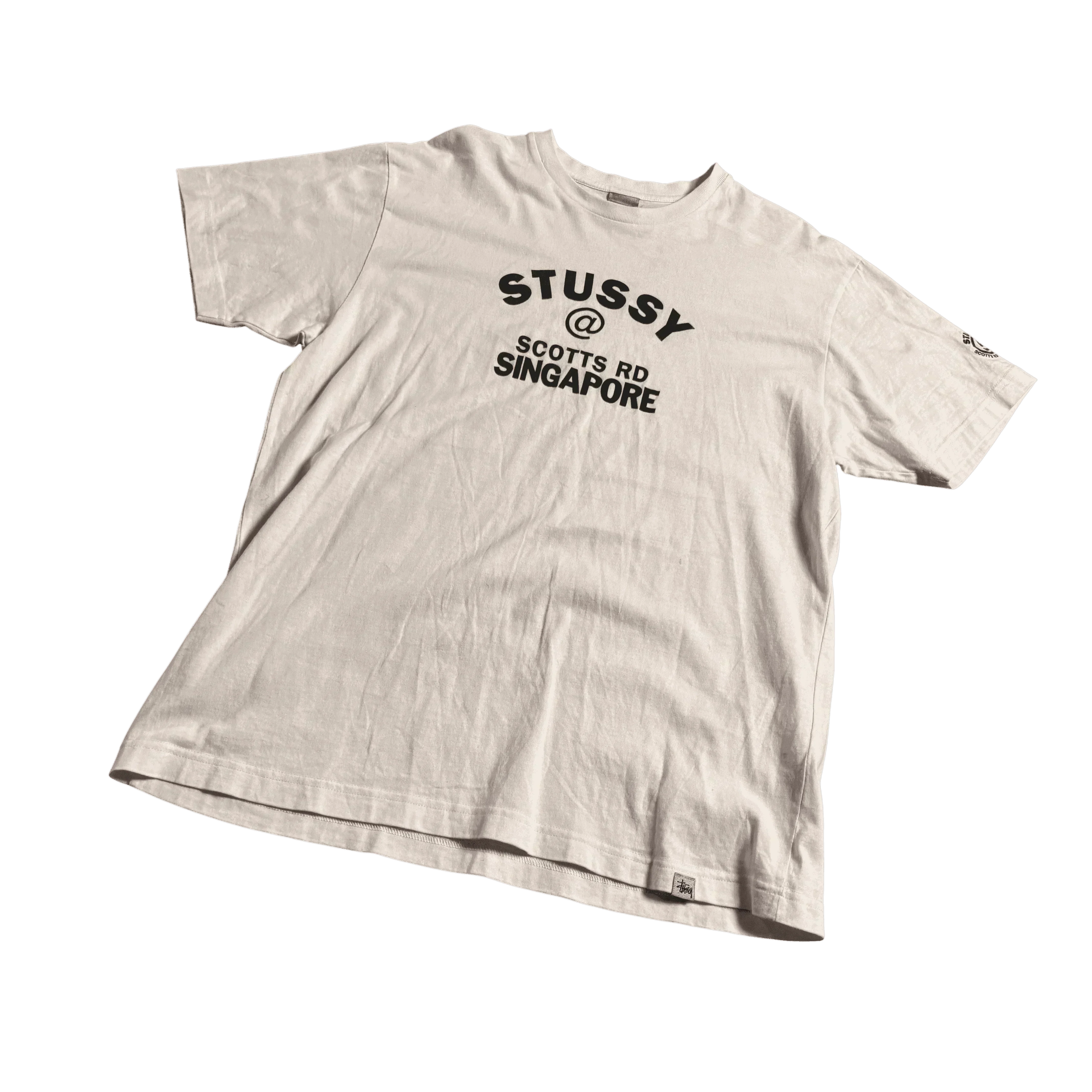 White Stussy Tee - L