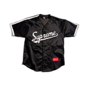 Black Supreme Baseball Jersey - S