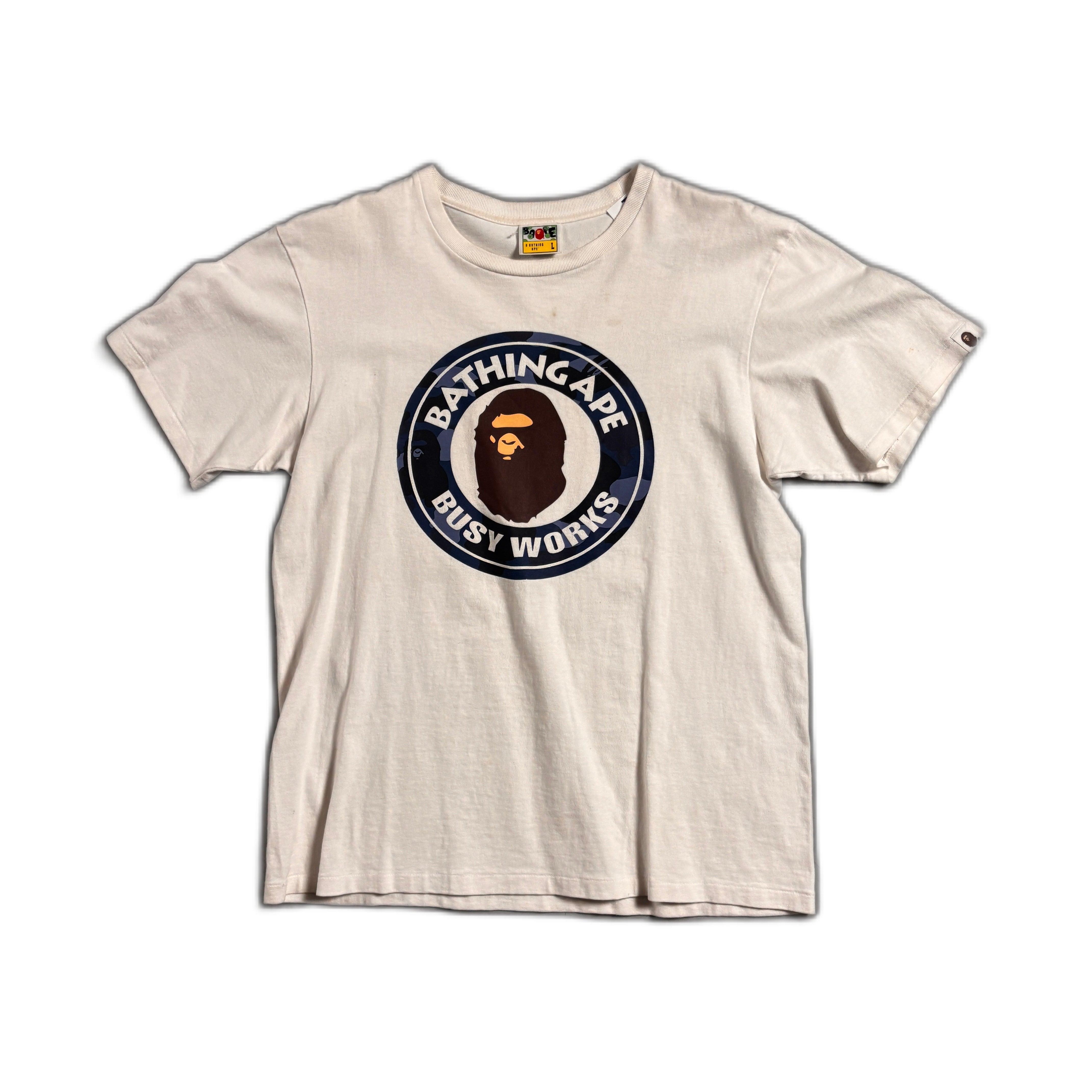 White A Bathing Ape (BAPE) Tee - L